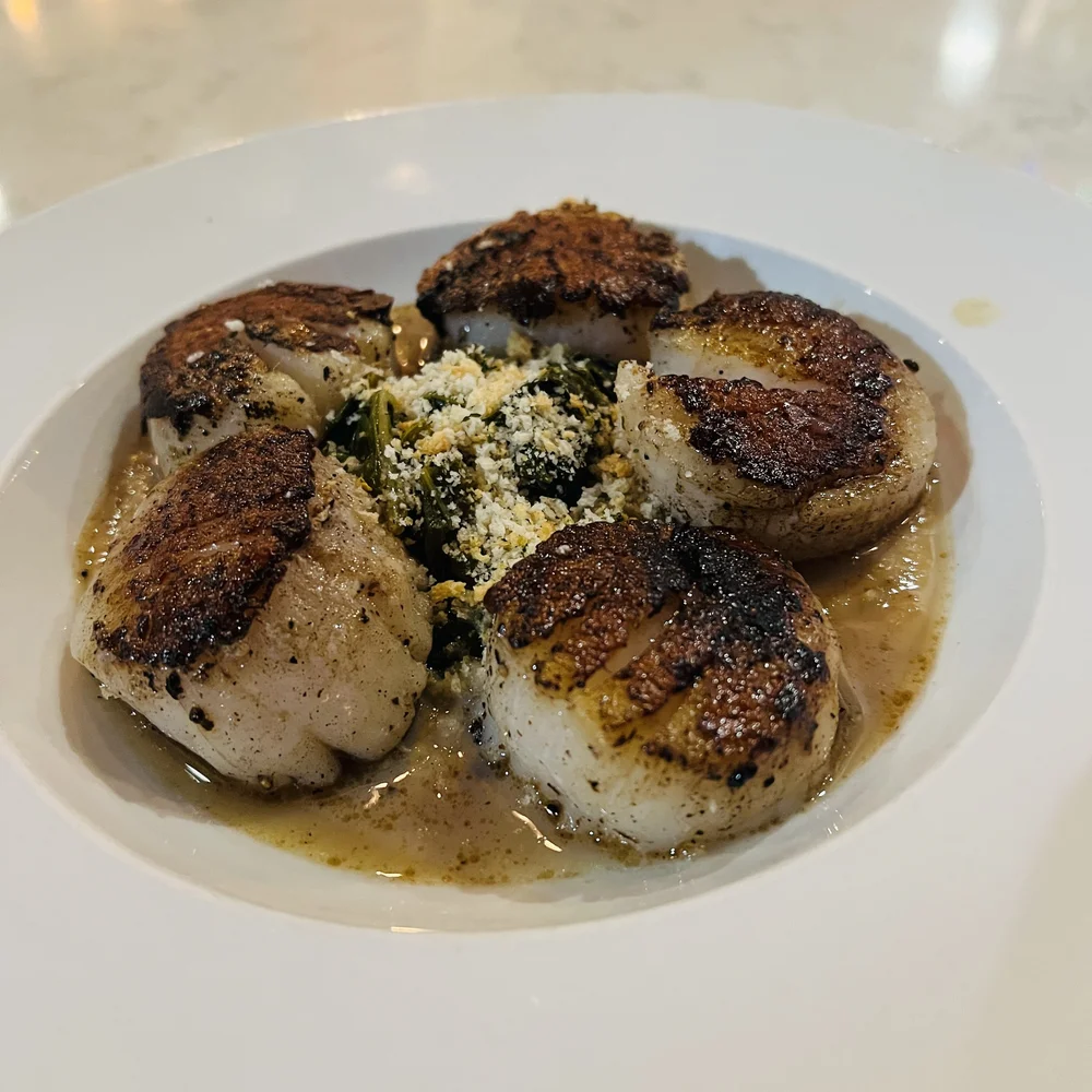 Scallops in brown butter