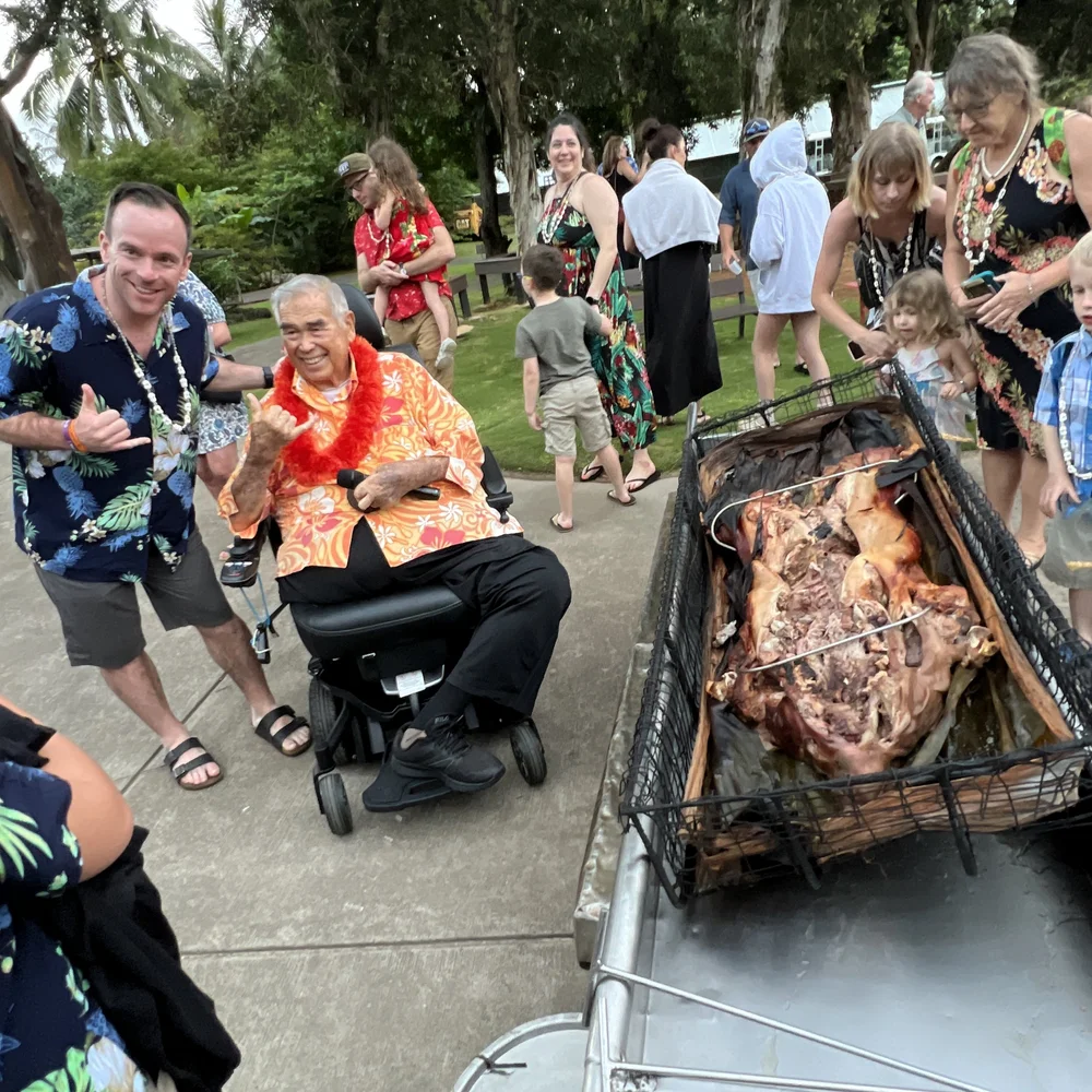 4 Generations of Family Luau!