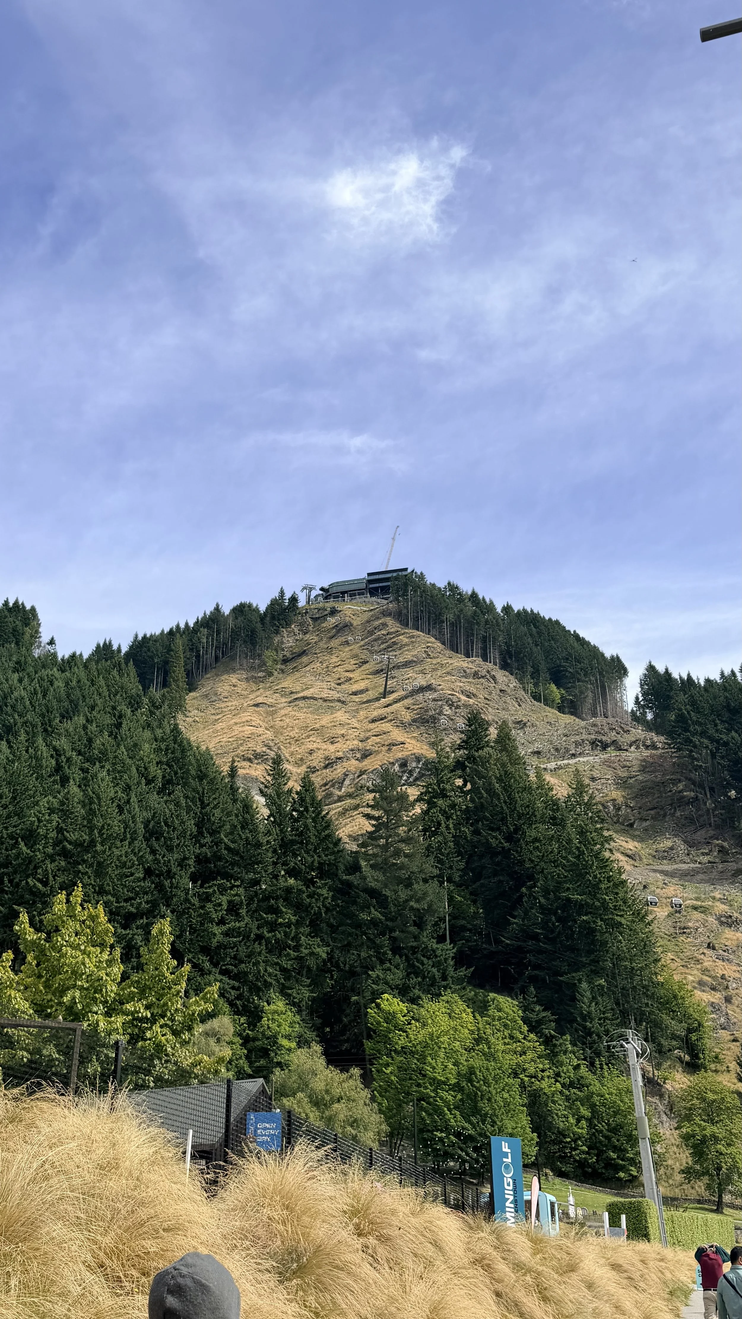 Bob's Peak from Queenstown village