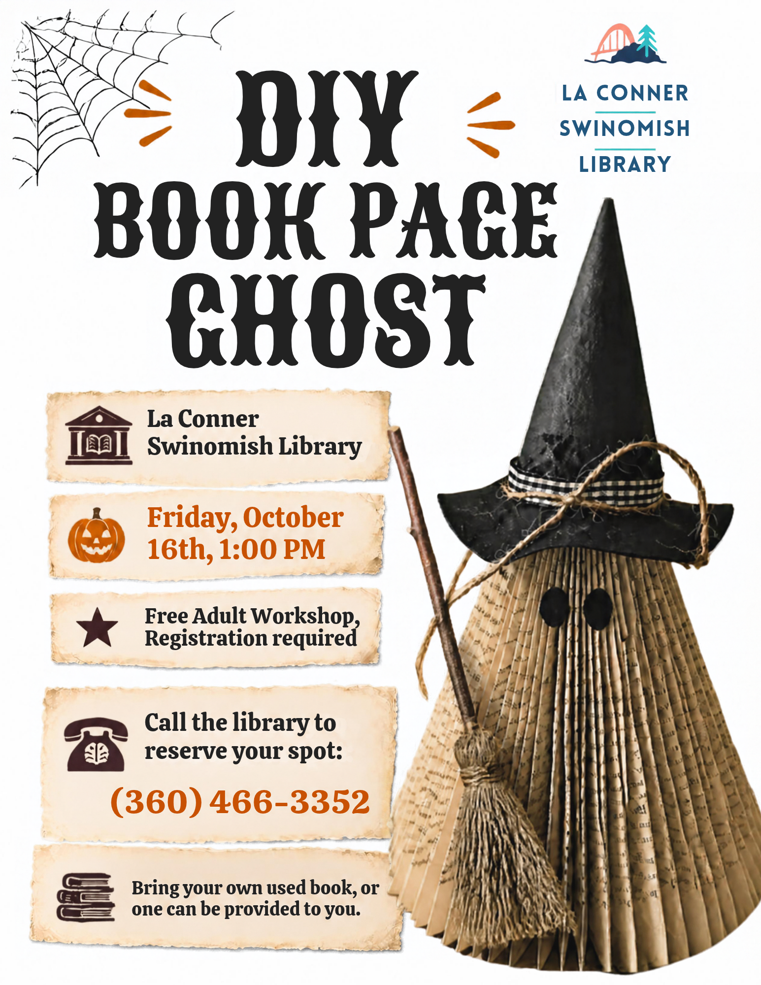 DIY Book Page Ghost Workshop