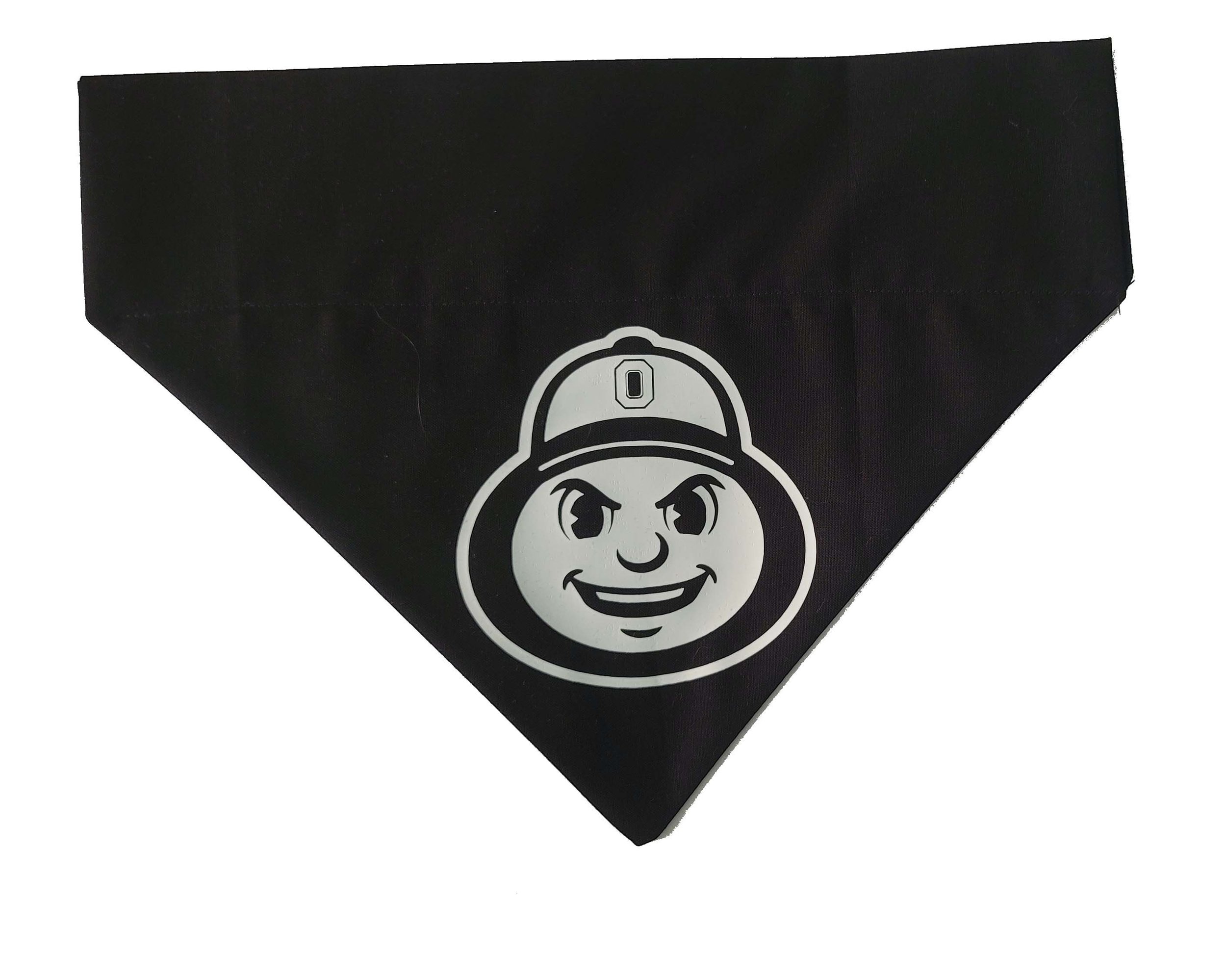 The Ohio State University, Brutus, Licensed, Over the Collar Dog Bandana that Slips onto their existing Collar.