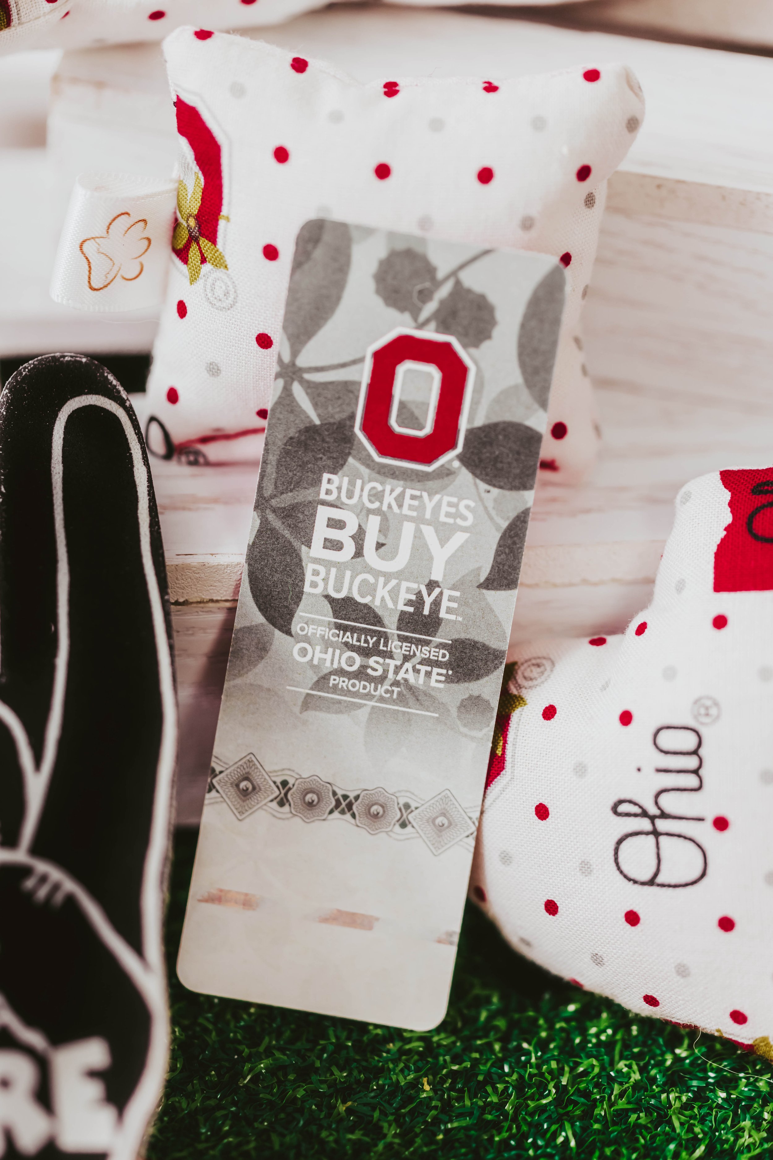 The Ohio State University Brutus Buckeye, Licensed, Over the Collar Dog Bandana that Slips onto their existing Collar.
