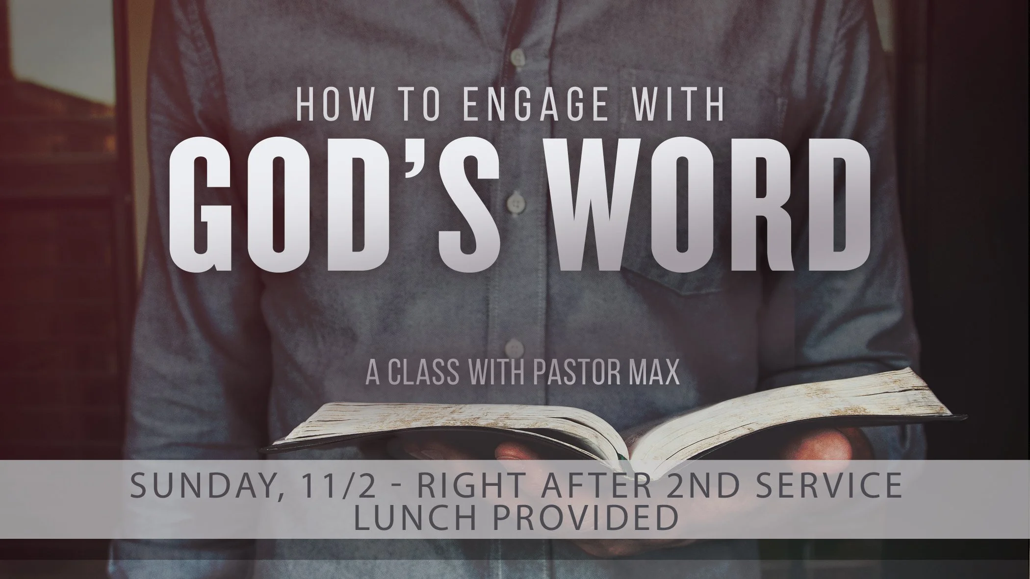 How To Engage With God's Word class