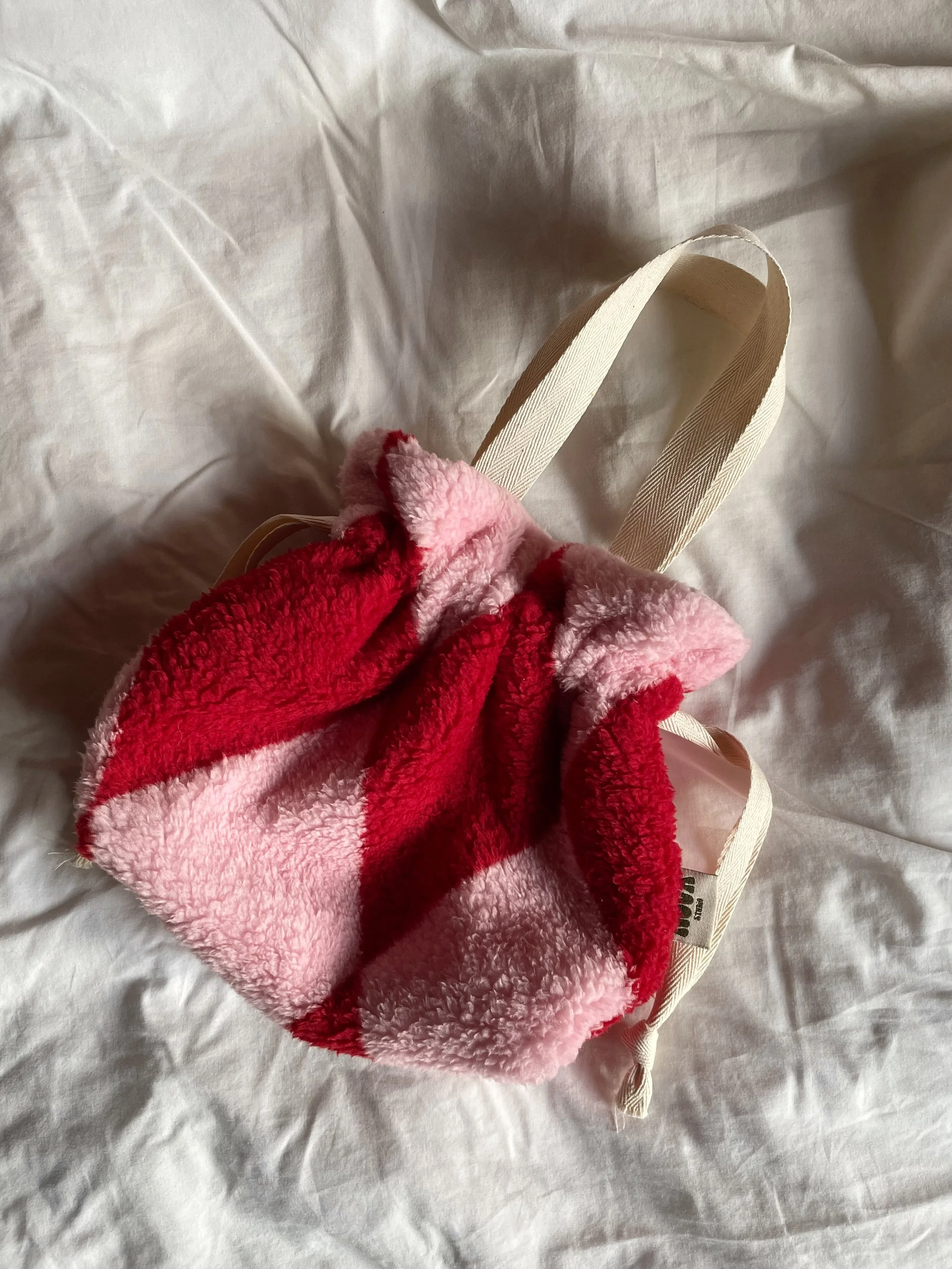 Pink & Red Fluffy Little Bag