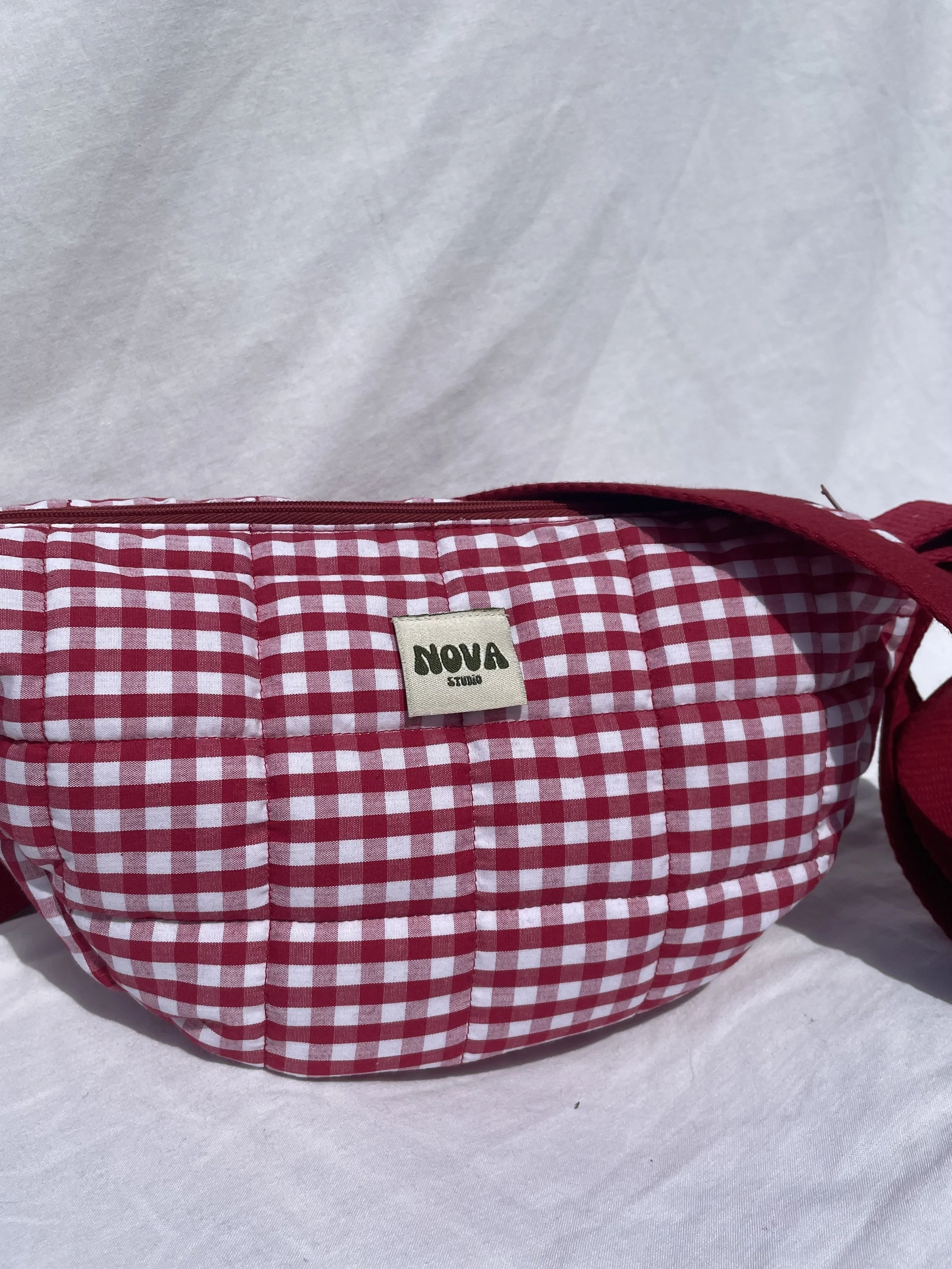 Red Gingham Bum Bag