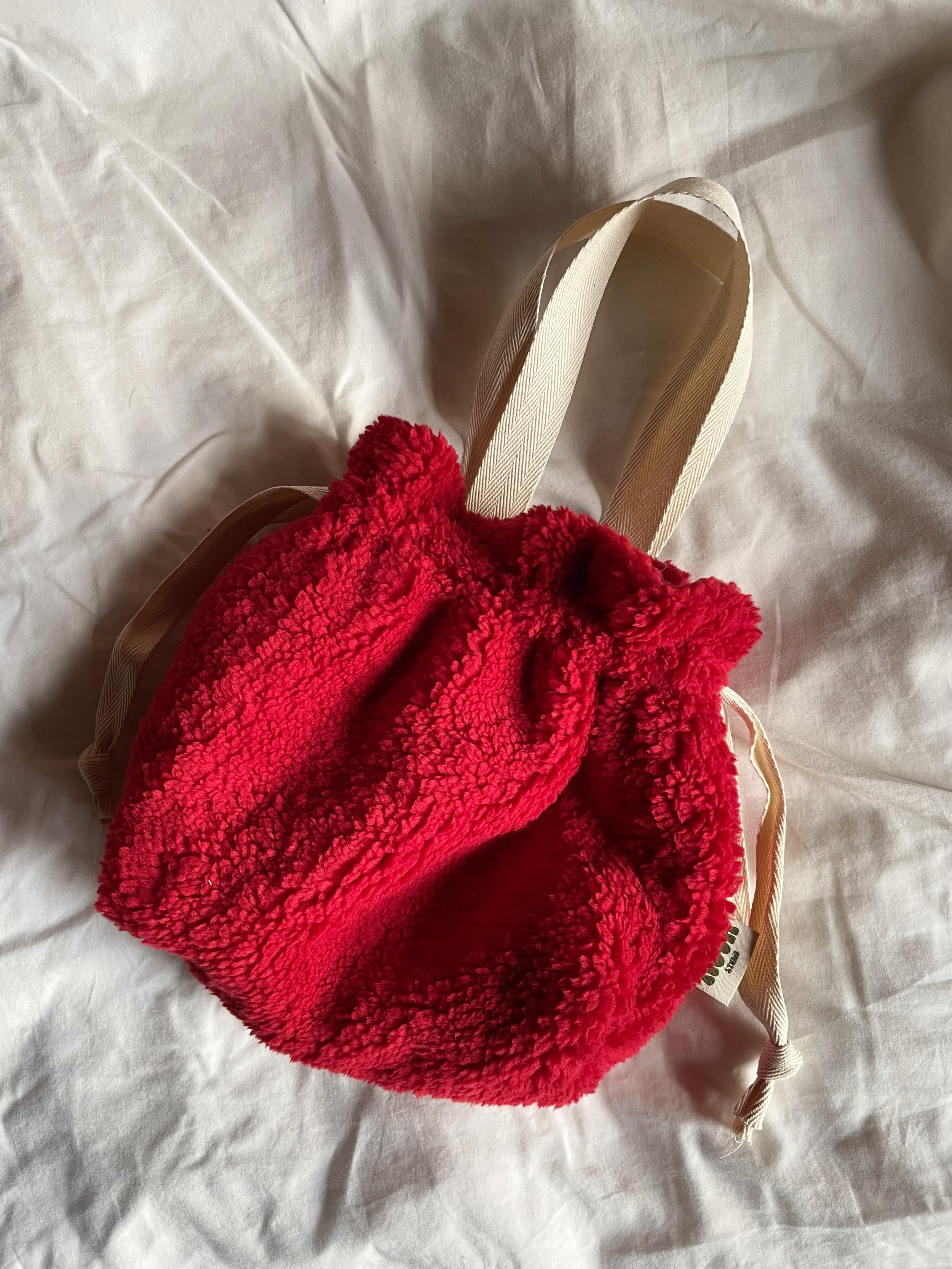 Red Fluffy Little Bag