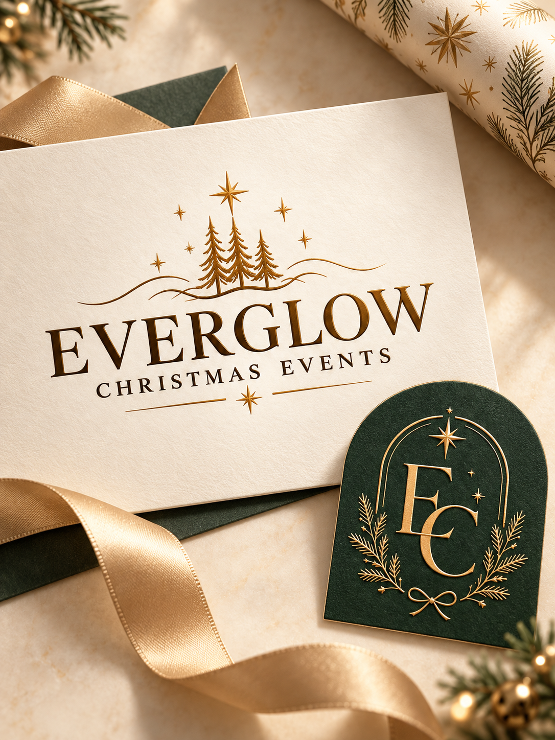 Everglow Christmas Stationery Flat Lay.png