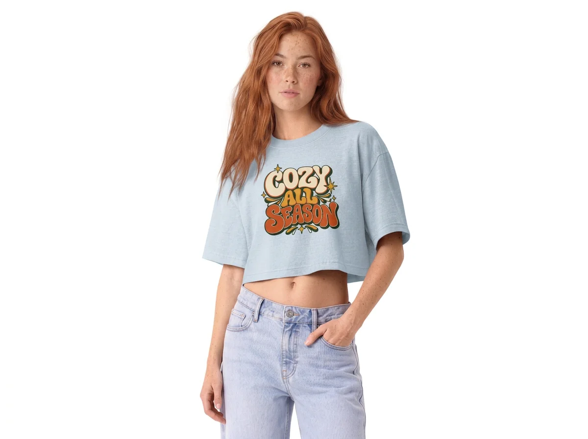 Cozy All Season Women’s Cropped Tee