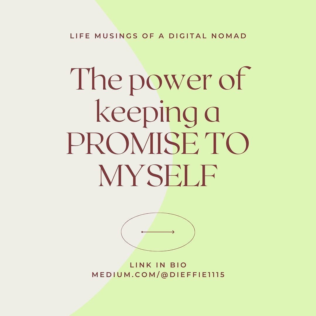 Have you ever had a moment when you know you need to do something but just don&rsquo;t wanna?

I shared my experience in exploring the shift from running into walls of writing to practicing keeping a promise to myself.

What promises would you like t