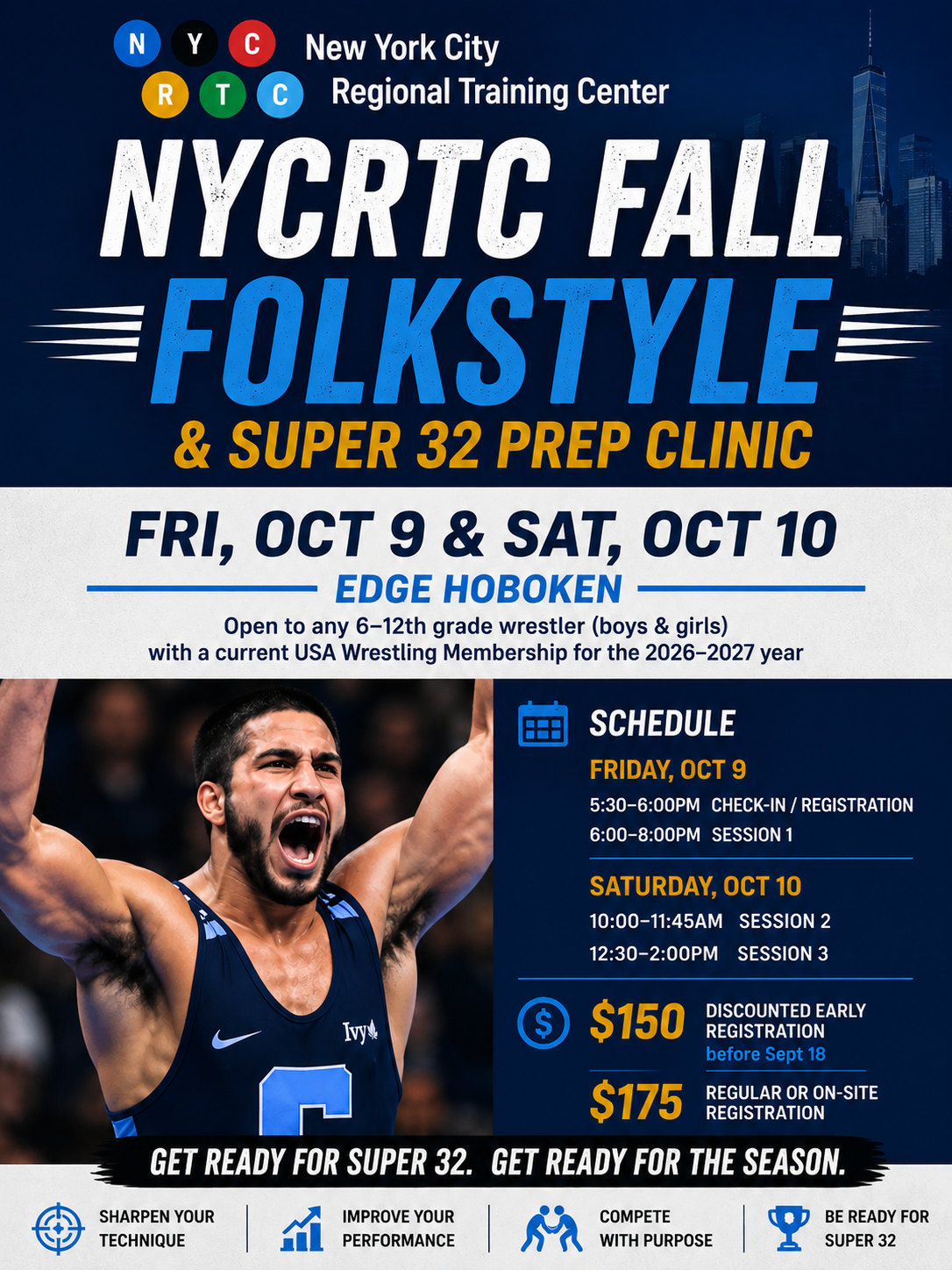 NYCRTC Fall Folkstyle &amp; Super 32 Prep Clinic