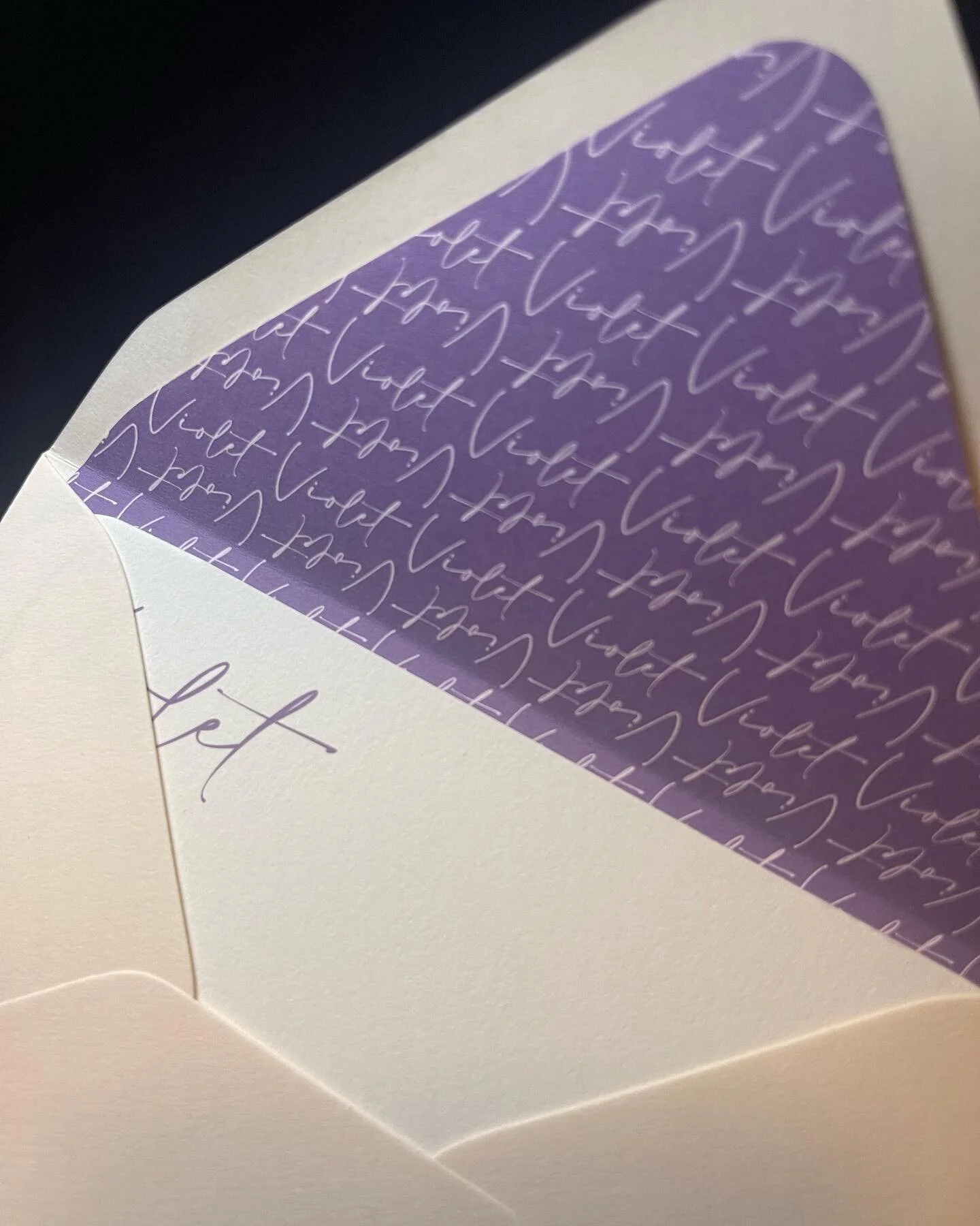 So excited to have delivered this baby stationery to @nikiweinstock today for her daughter Violet! contact us for your own fully custom luxury stationery 💜