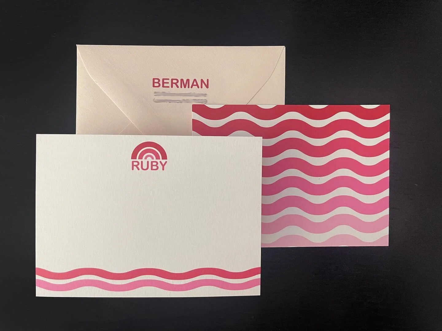 new custom stationery going out this week ❤️

*addresses blurred for privacy