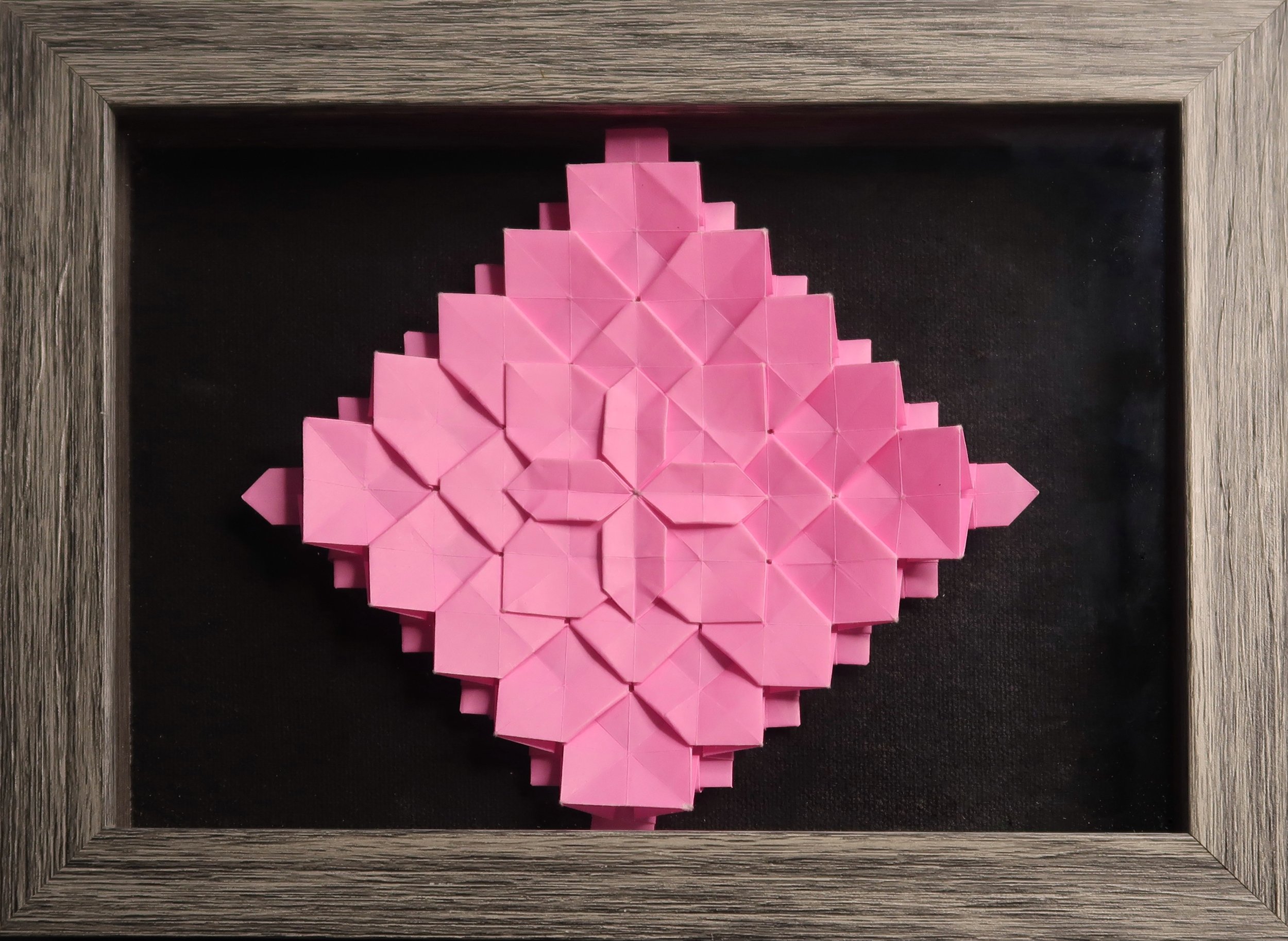 Origami Tessellation, Pink (5x7)