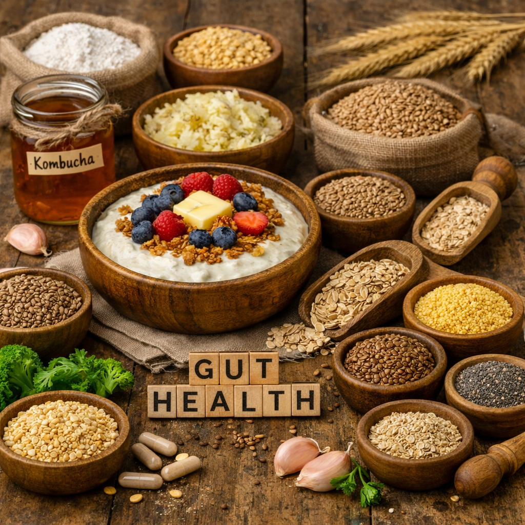 Organic Stone-Milled Grains                                                   &amp; Gut Health