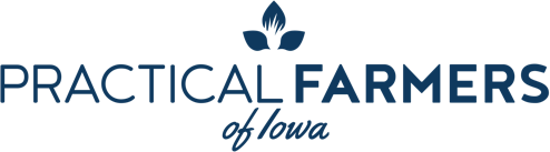 Logo for the  'Practical Farmers of Iowa'
