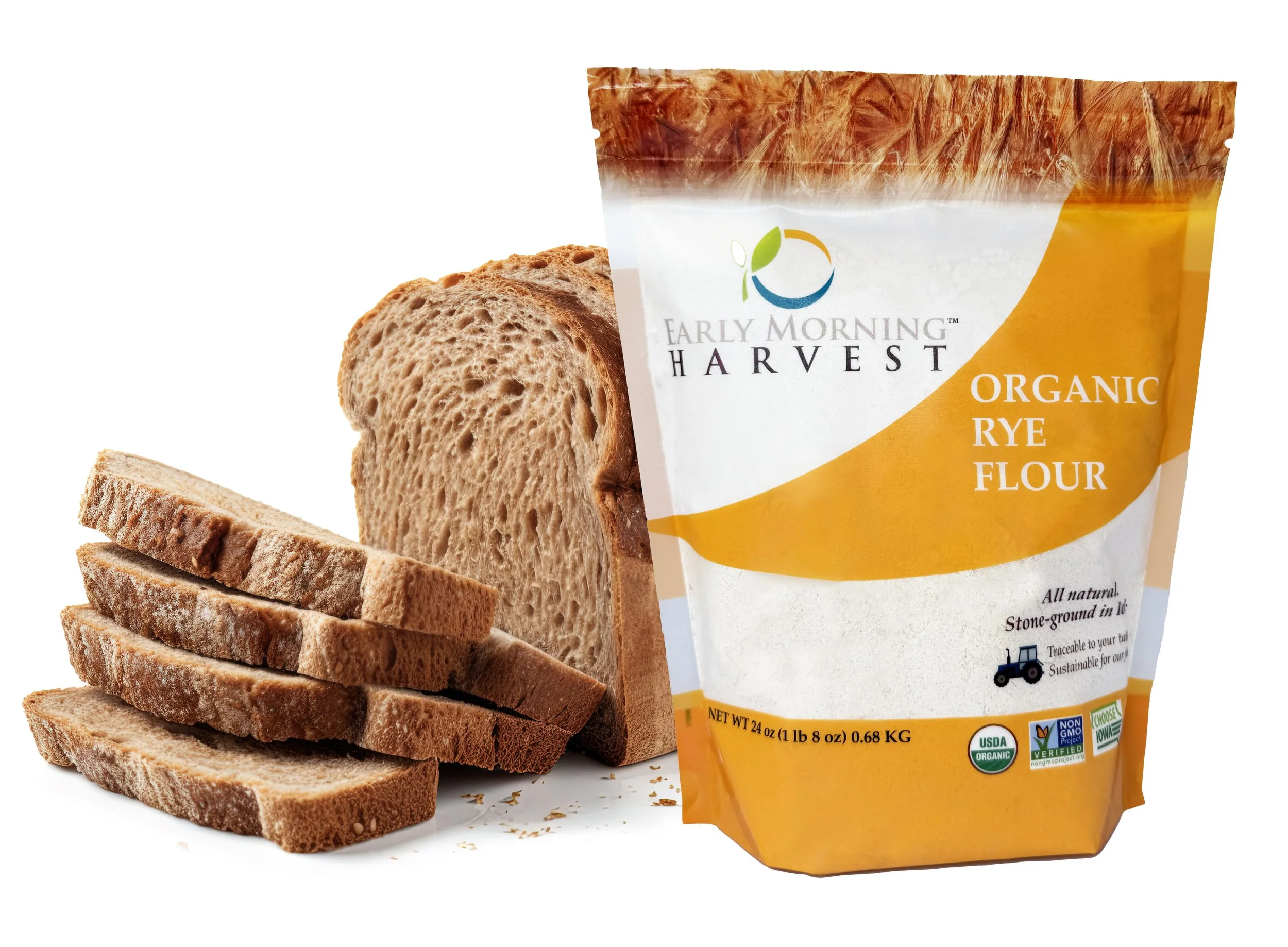 Organic Stone Ground Rye Flour