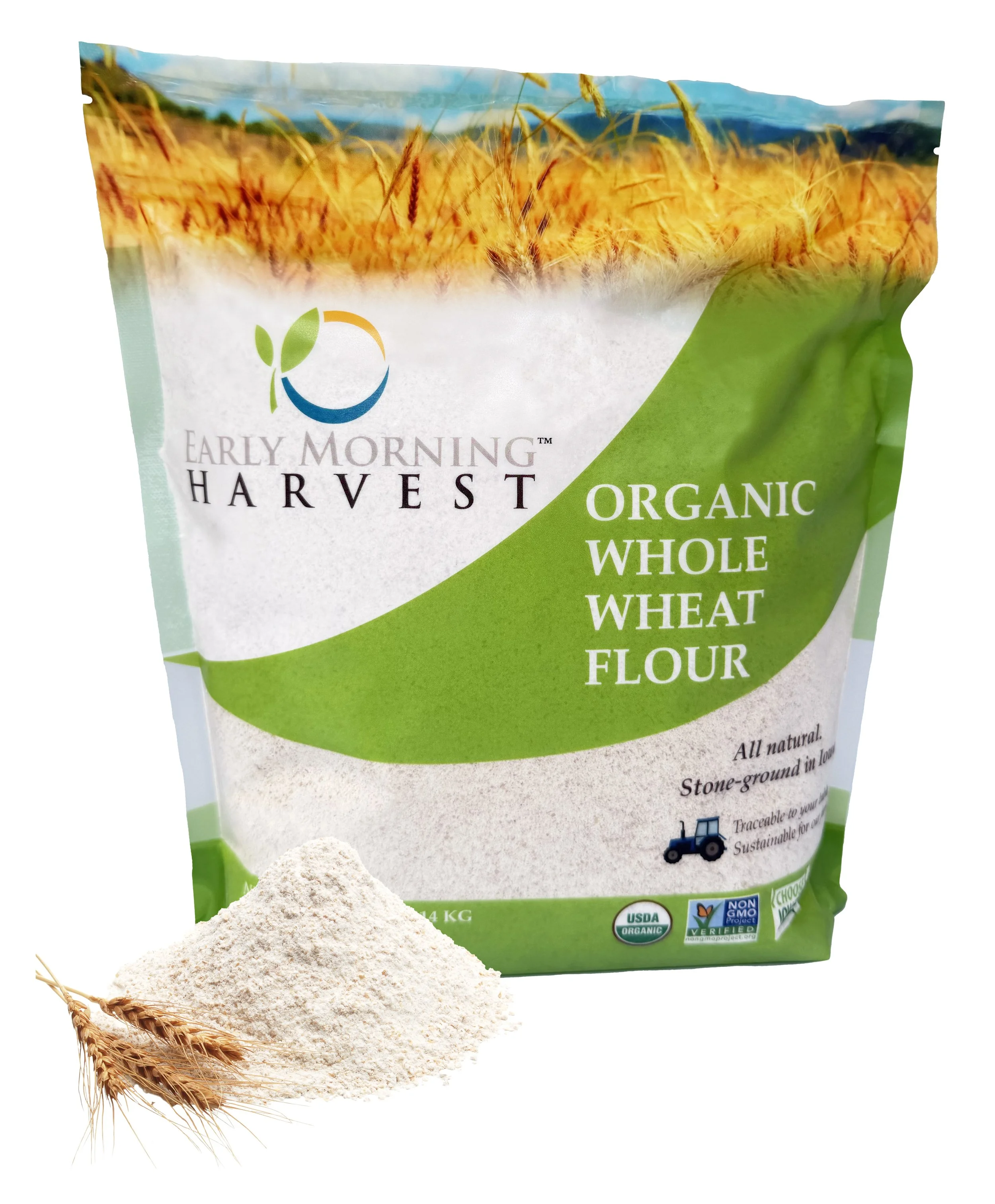 Organic Stone Ground Whole Wheat Flour - 4 pound