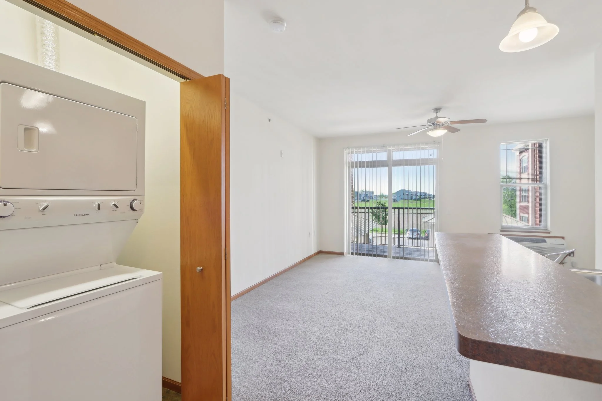 In-Unit Laundry & Living Area