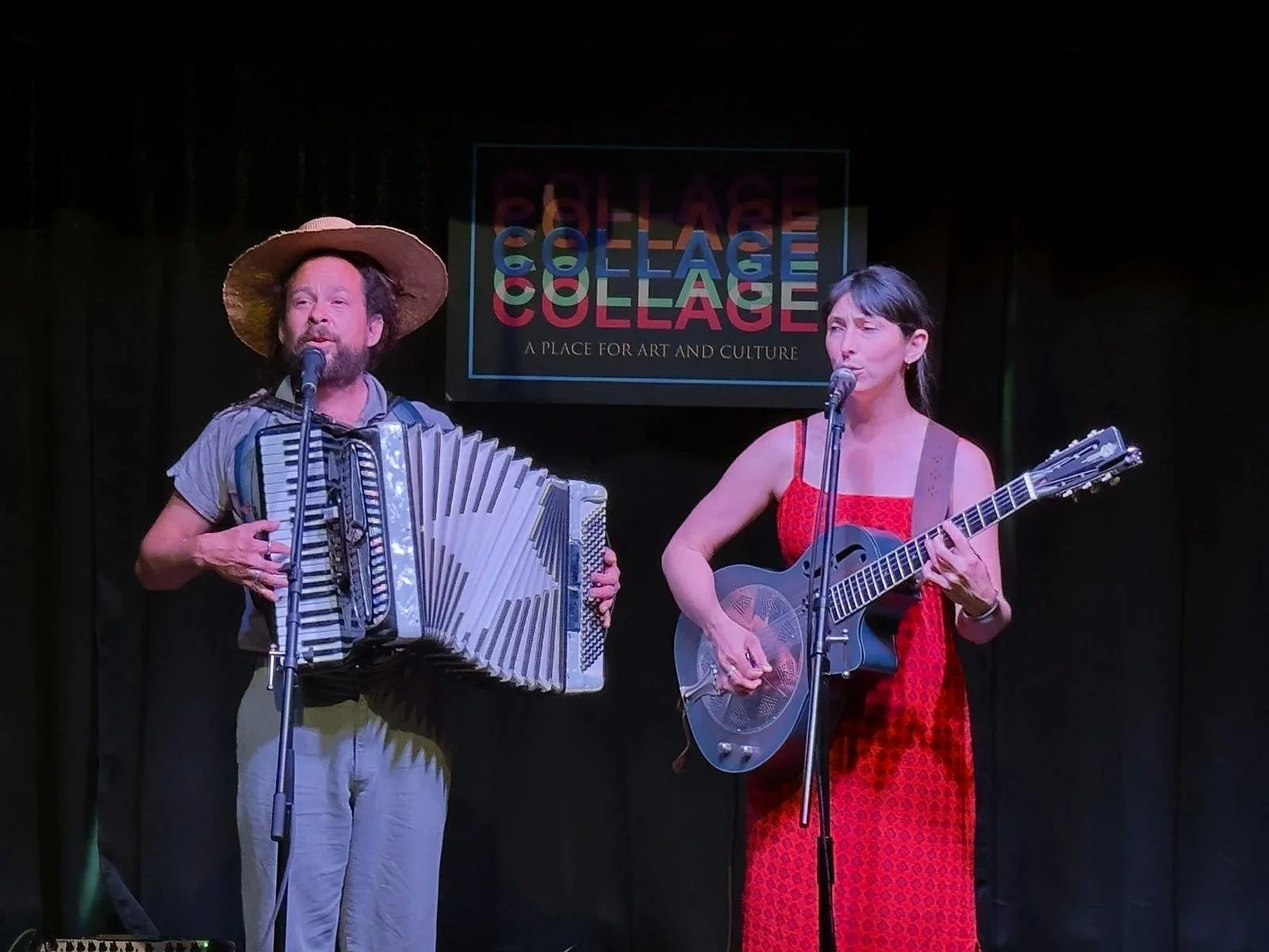 Nathan and Jessie Playing at Collage