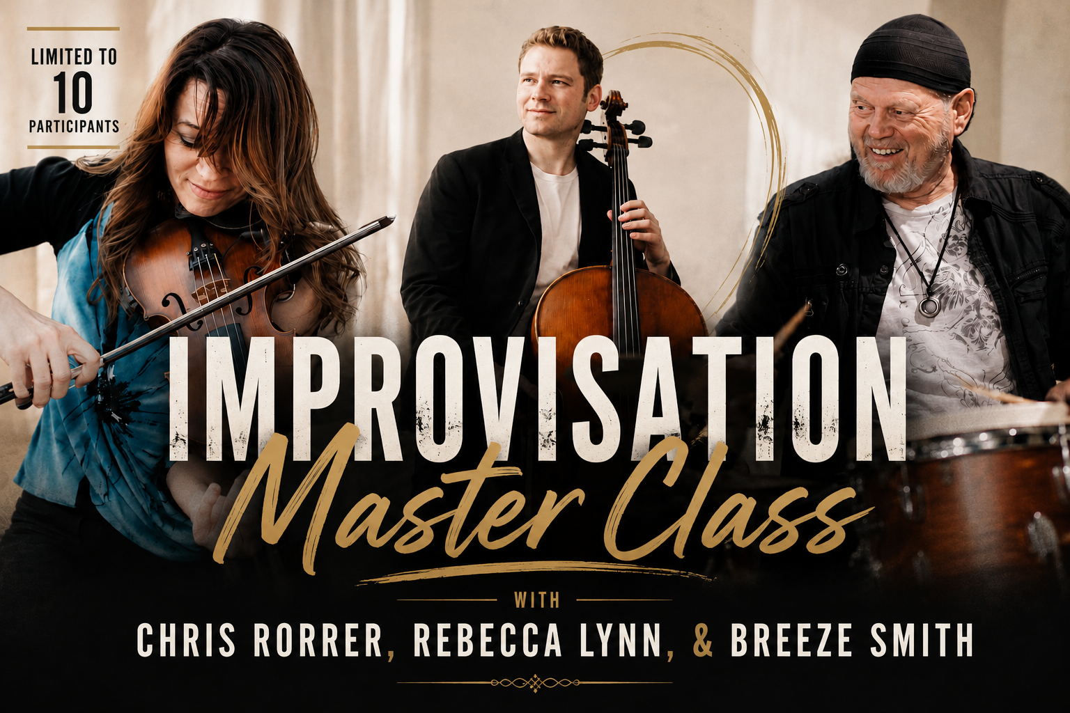 Improvisation Master Class with Chris Rorrer, Rebecca Lynn, & Breeze Smith