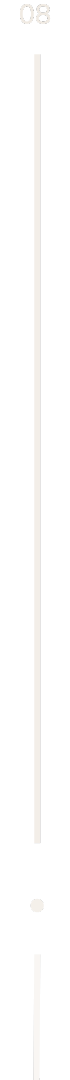 A simple analog metronome with a black body, numbered '08' at the top, a vertical white accent line, and a white dot at the bottom, used for keeping time in music.