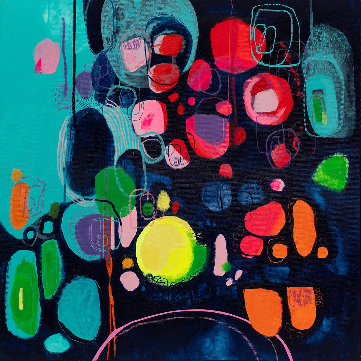 PLANéTES
60cm x 60cm acrylic on canvas
£450
prints available