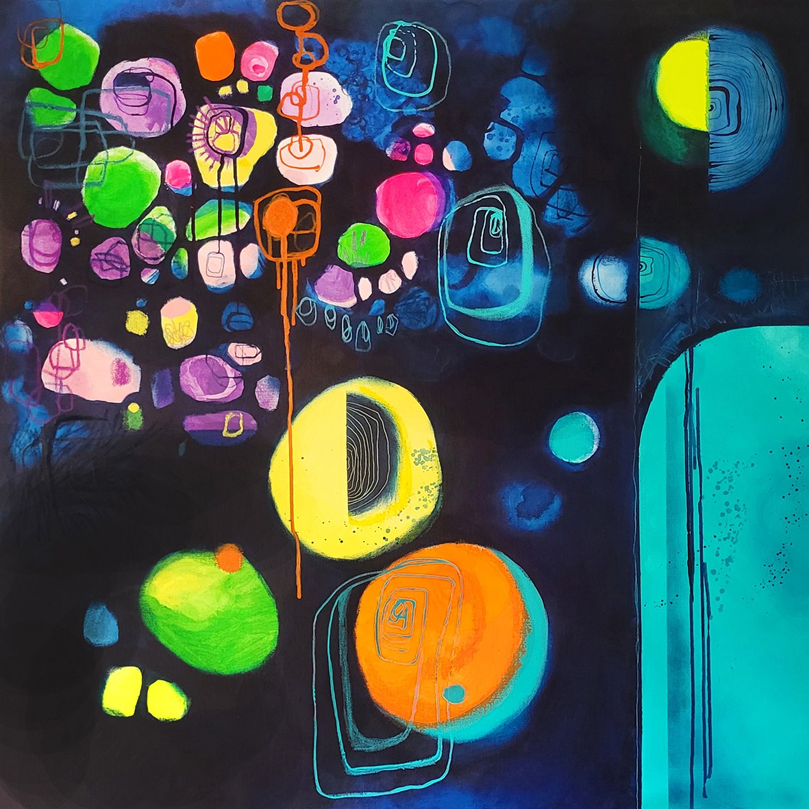 UNIVERS
1m x 1m acrylic on canvas
£850