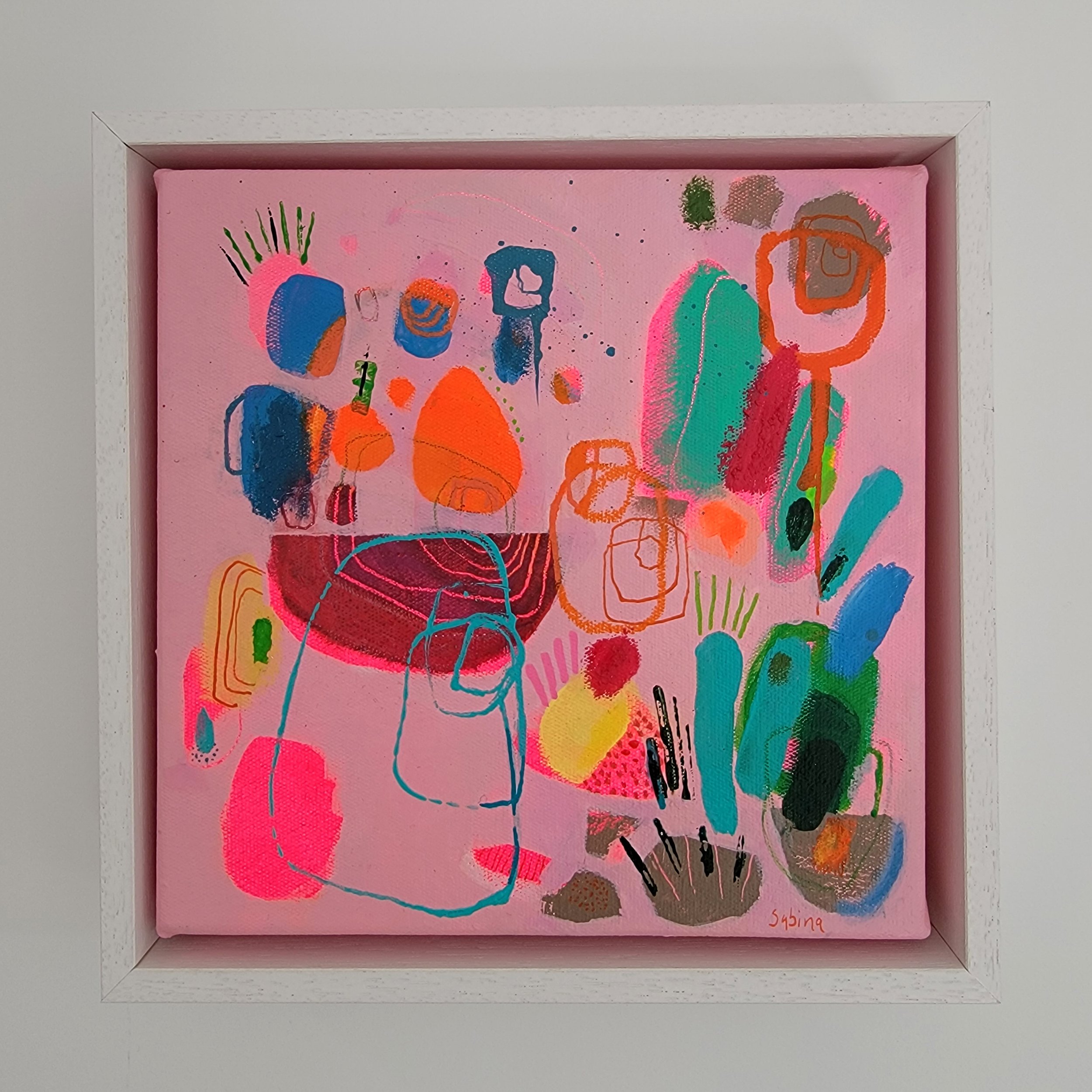 20 x 20cm framed
acrylic on canvas
£150