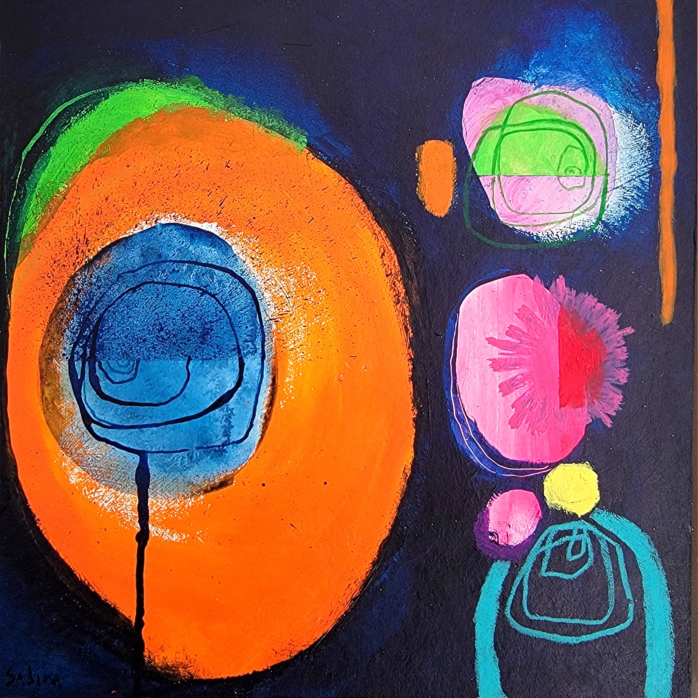 20 x 20cm framed
acrylic on board
£150
