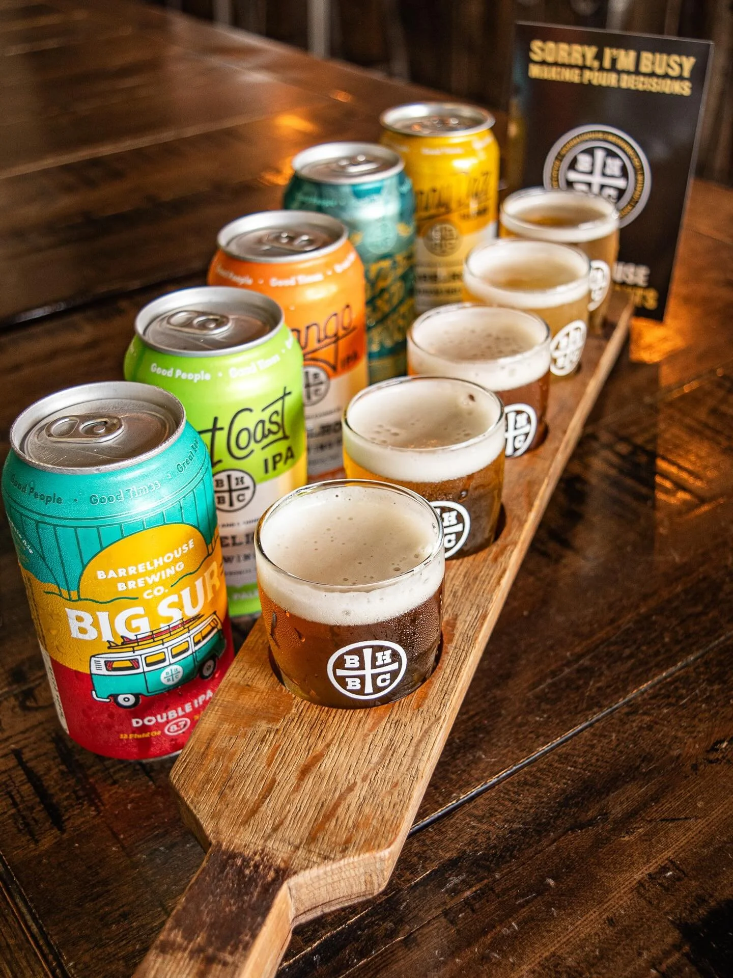 New way to flight!
We&rsquo;ve curated taster flights so you can sip your way through the best of BarrelHouse 🍻

&bull;Hop Craver &ndash; a lineup for the IPA lovers.
&bull;Walk on the Lighter Side &ndash; easy sippers, low ABV, crisp and refreshing