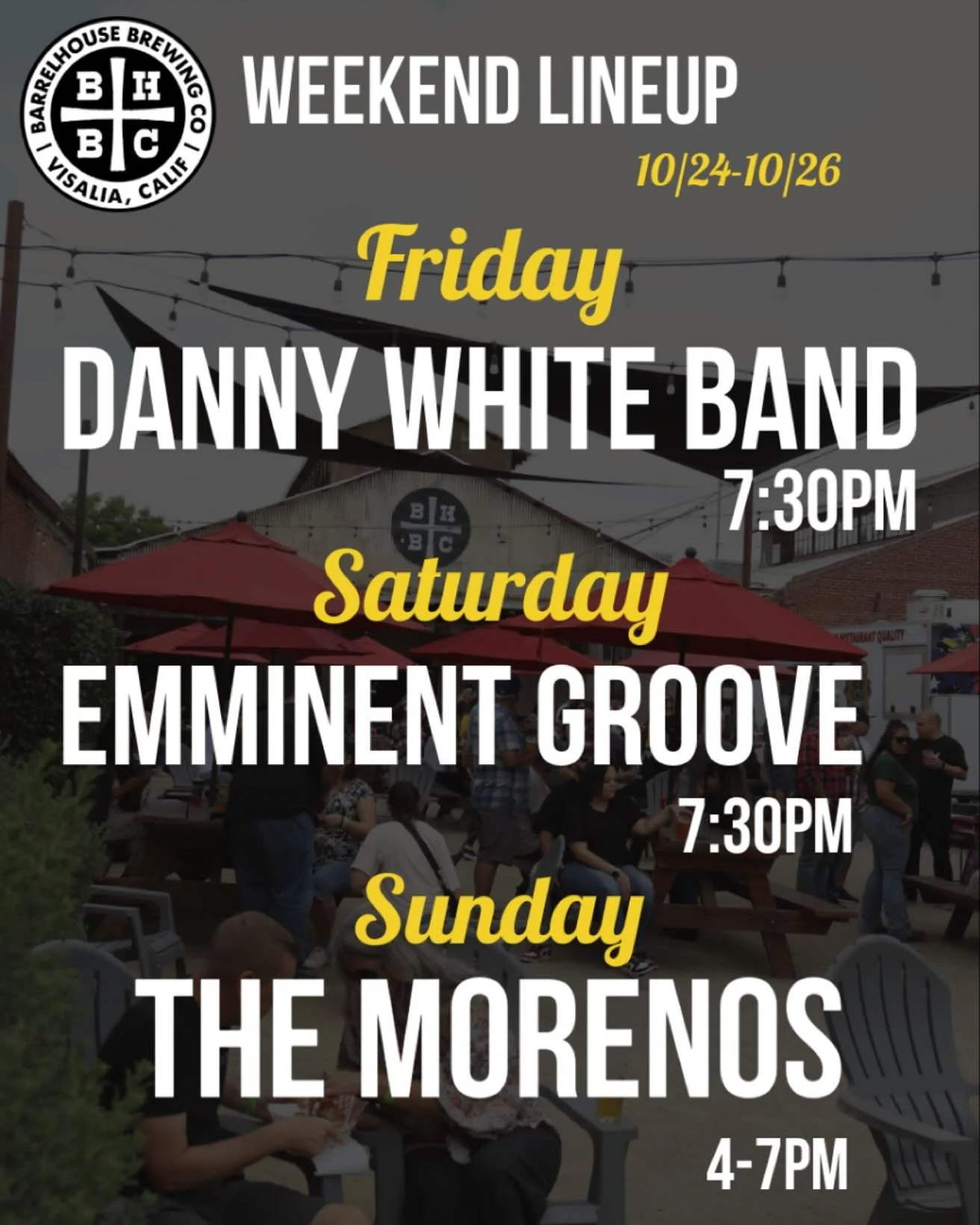 Weekend plans ✔️
Grab a brew &amp; stay for some jams🍻
See ya soon! 
Cheers✨
#goodpeoplegoodtimesgreatbeer