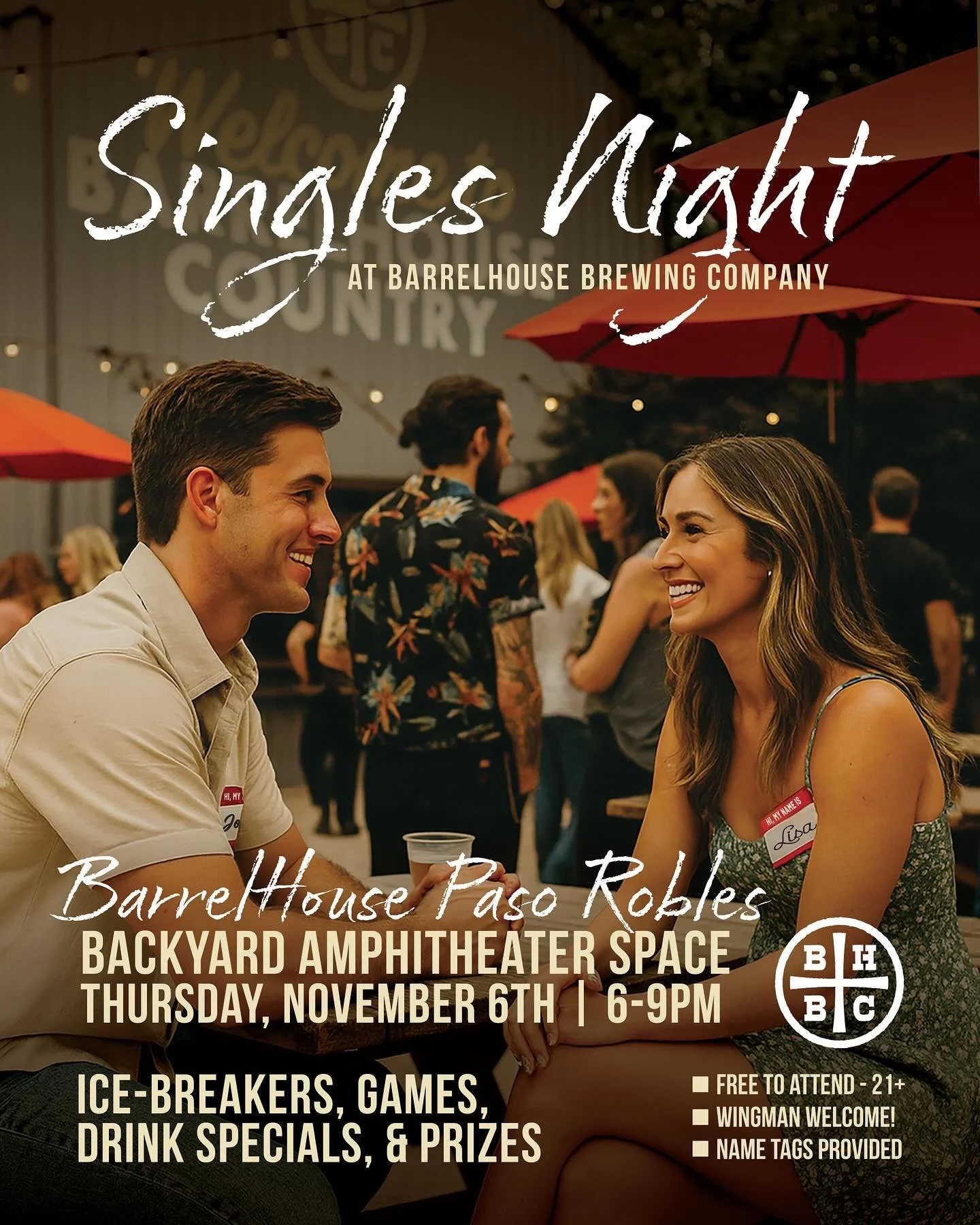 Singles Night is BACK for Round 2, baby!

The ladies showed up last time&hellip; now it&rsquo;s your turn, fellas 😏

Join us Thursday, Nov 6 | 6&ndash;9PM for good beer, good people, and zero pressure &mdash; just BarrelHouse good times.

Make a con