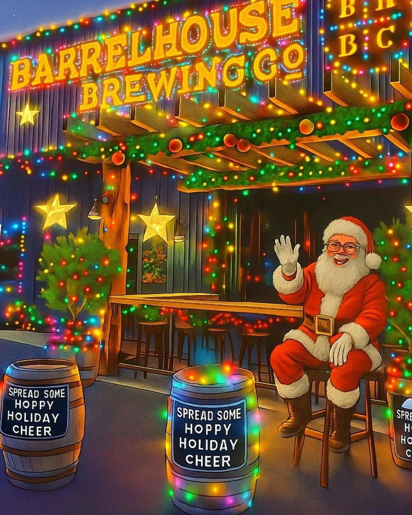 🎅🎄 SANTA IS STOPPING AT BARRELHOUSE THIS WEEKEND!

He&rsquo;s loading up the sleigh and making TWO epic stops with us &mdash; Friday 5:30&ndash;8:30 PM and Saturday 2&ndash;5 PM!

Bring the family, grab a beer, snap those holiday photos, and soak i