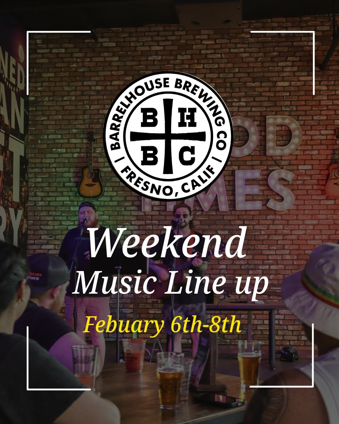 Weekend Line up is here🍻
Grab a beer &amp; Stay for Live Music!

Join us for our Big Game Watch Party🏟️
Drink Specials &amp; Squares Merch Deals 
All day long!
See ya soon! 
Cheers✨
#goodpeoplegoodtimesgreatbeer