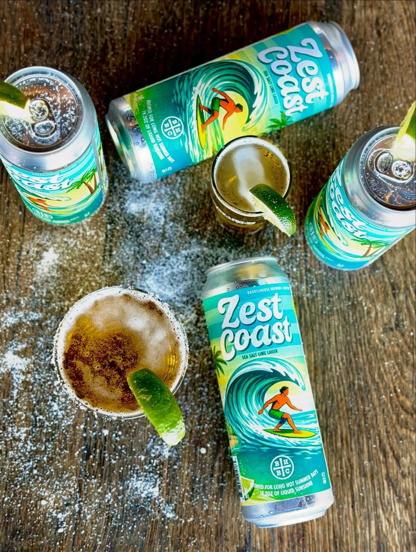 Zest Coast Lager🍋&zwj;🟩
Sea Salt Lime Lager is back&hellip;.

Just in time for Sunshine &amp; Good Times! 
Grab a pint today &amp; take home a 4-pack ⛱️

Stay for Live music Tonight ft Autorizado! 
Cinco De Mayo Celebrations start today! 
See ya so