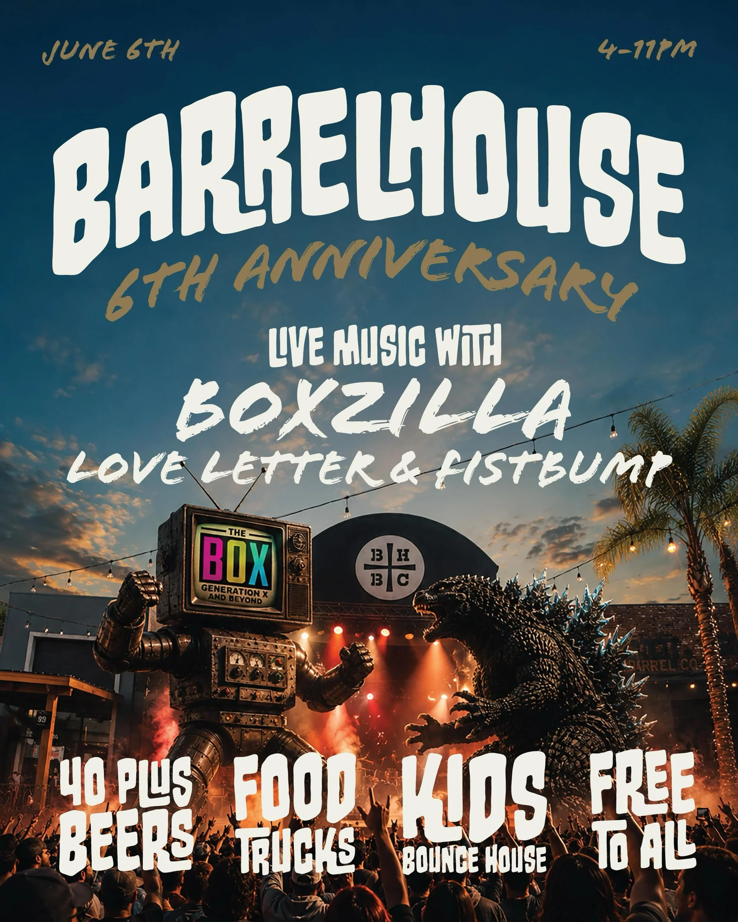 🎉 SIX YEARS OF BEER, MUSIC &amp; GOOD TIMES 🍻🔥

We&rsquo;re throwing a massive anniversary party for 6 years of BarrelHouse Brewing Co. Fresno &mdash; and you&rsquo;re invited.

📍 Saturday, June 6th
⏰ 4PM&ndash;11PM

Get ready for an unforgettabl