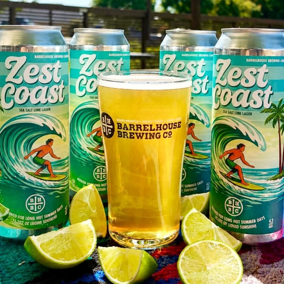 Salt on the rim. Sunshine in the forecast. Cold beer in hand.

Zest Coast Salted Lime Lager is pouring now and stacked up in 19.2oz cans. 

Crisp, refreshing, and finished with just the right touch of lime and sea salt.

Grab a pint in the taproom or