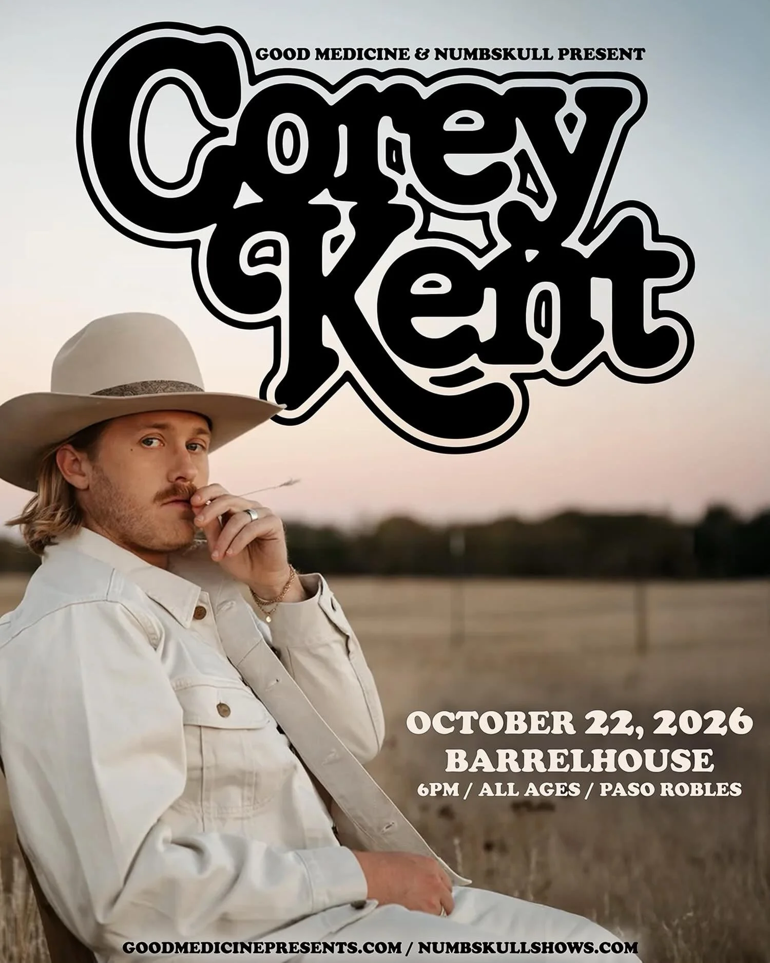 Dust off your boots and get ready for a night of country music with Corey Kent! 🤠🔥

Corey Kent is headed to the BarrelHouse Amphitheater, bringing the kind of show that was built for cold beer, open skies, and singing every word back from the crowd
