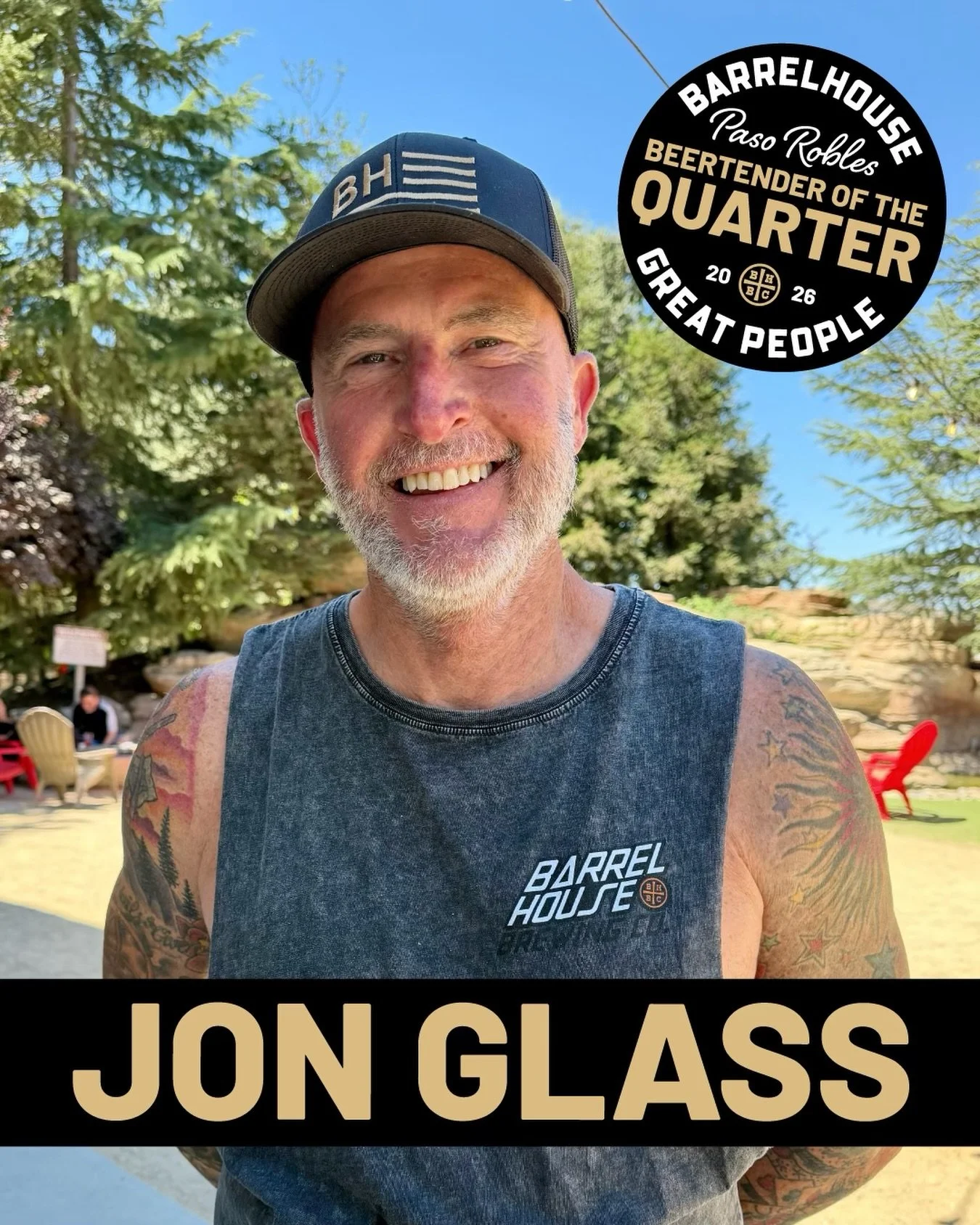 Raise a glass for Jon, our Paso Taproom Beertender of the Quarter. 🍻

Jon is the kind of teammate every crew hopes for. He&rsquo;s got one of the biggest hearts around, never hesitates to lend a hand, and is always the first to say &ldquo;yes&rdquo;