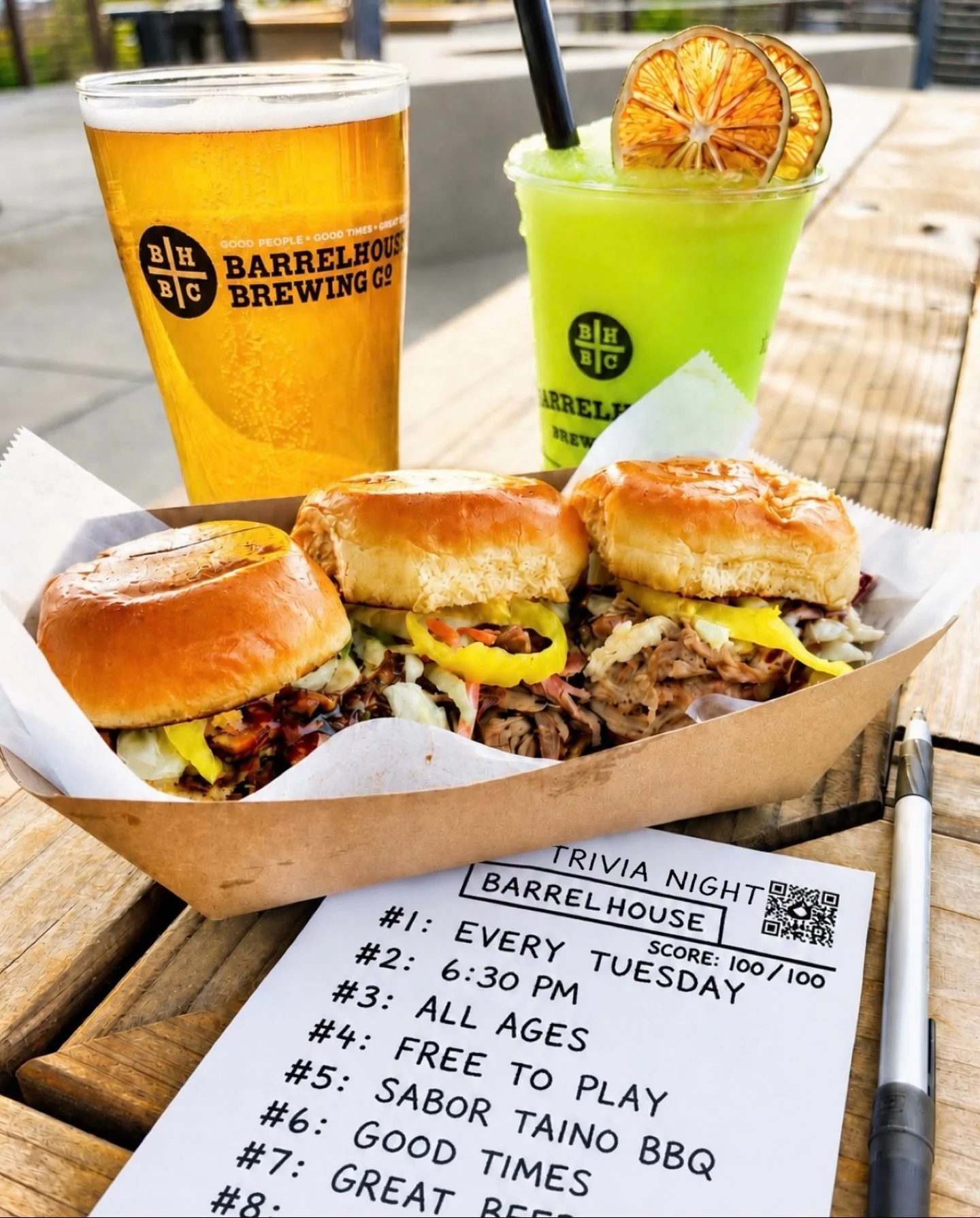 Trivia Night is back tonight at BarrelHouse!

Round up your crew and join us at 6:30 PM for a fun night of questions, laughs, and prizes. It&rsquo;s free to play, all ages are welcome, and there&rsquo;s no better excuse to grab a cold beer and some g