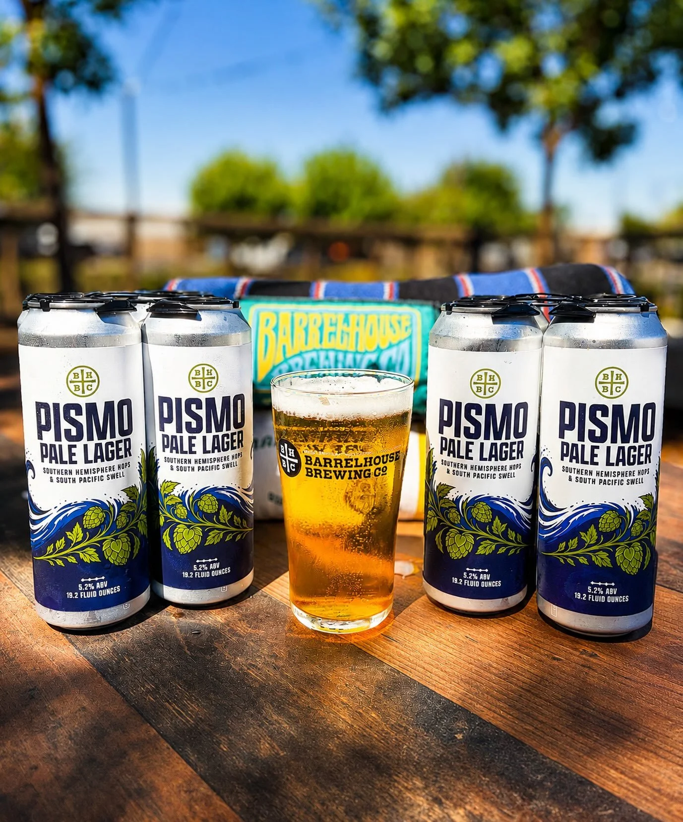 Welcome our new Pismo (aka the Bakersfield Beach) Pale Lager! 🌊

bringing bright citrus, subtle tropical fruit, and a hint of fresh pine to a clean, crisp lager with a lightly toasted malt backbone. The result is an easy-drinking beer with the flavo