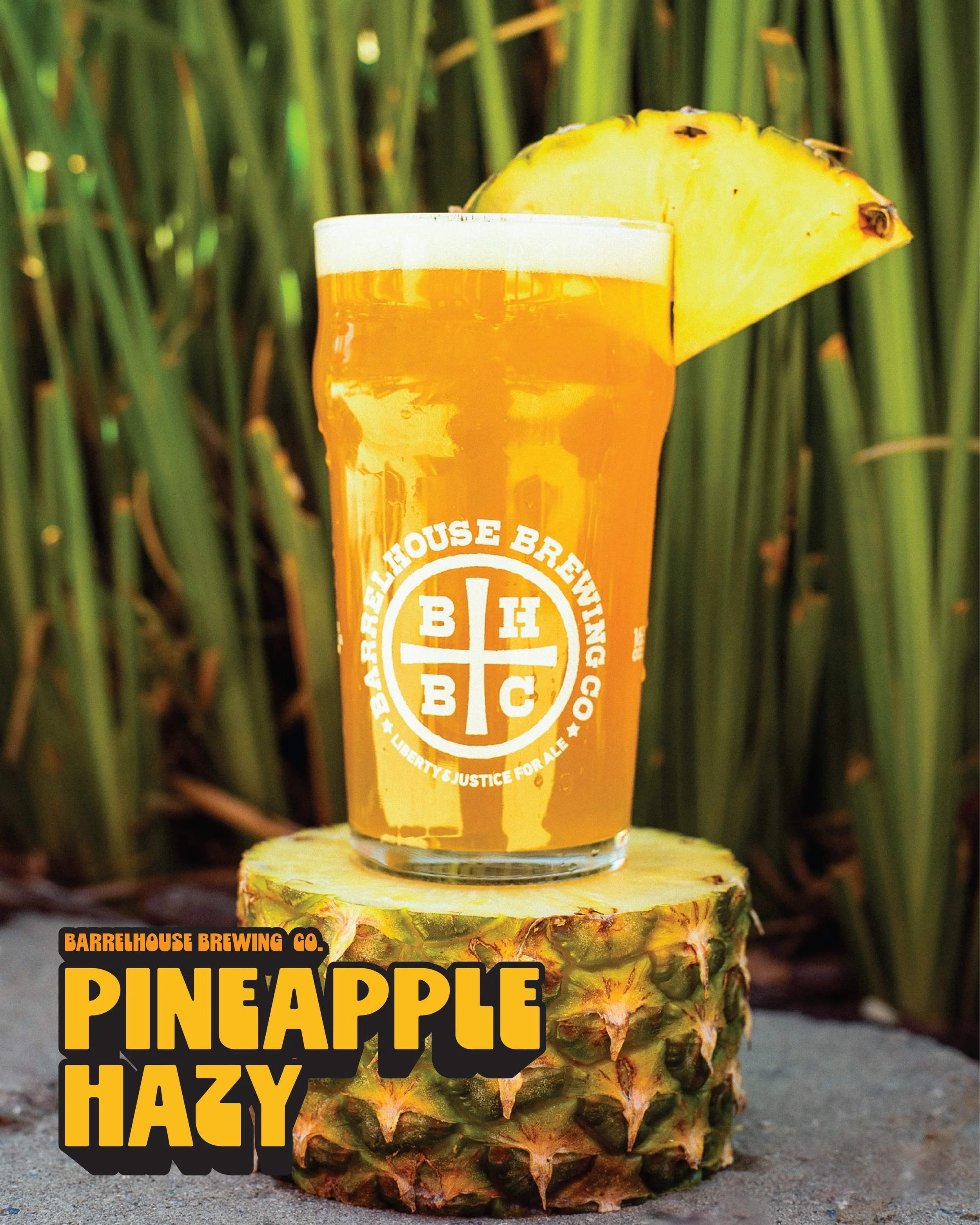 PINEAPPLE HAZY takes our Hazy IPA and infuses it with pineapple for a bright, tropical twist. El Dorado, Krush, and Citra hops keep the fruit party going, while London III yeast rounds out the ride. 

Juicy by name. Juicy by nature. Now on tap just i