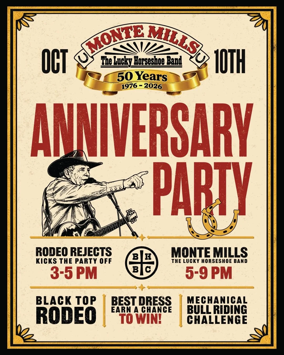 50 YEARS OF MONTE MILLS. ONE HELL OF A NIGHT. 🤠

October 10, we&rsquo;re celebrating a true Central Coast legend and 50 years of Monte Mills with a night built for dancing, cold beer and damn good country music.

Monte isn&rsquo;t just another cowbo