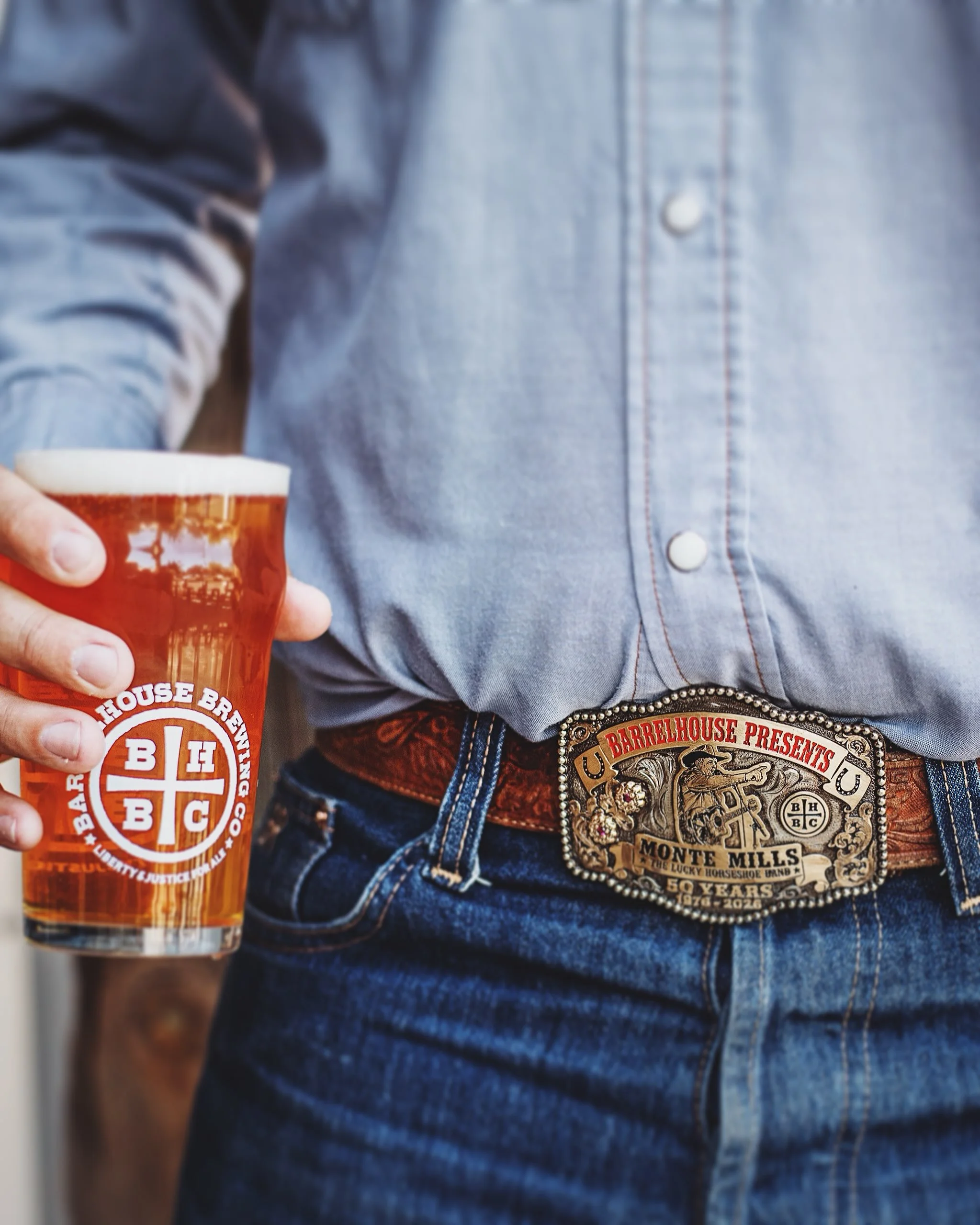 ONE BUCKLE. ONE WINNER. MONTE MILLS PICKS. 🏆

We had a custom, limited-edition BarrelHouse &times; Monte Mills 50th Anniversary belt buckle made just for Saturday&rsquo;s celebration. And we&rsquo;re giving one away to the BEST WESTERN DRESSED cowbo