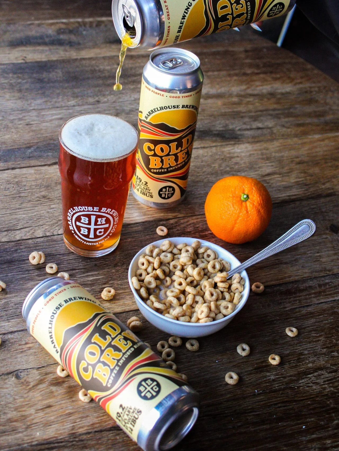 Breakfast at BarrelHouse ☕

Our Cold Brew Coffee Blonde is BACK! 
Rich, bold coffee flavors meet a smooth, easy-drinking blonde ale. 
A true Breakfast of Champions. 🥣

Available on draft and in 4-packs. 
Catch some brews before it&rsquo;s gone!
Chee