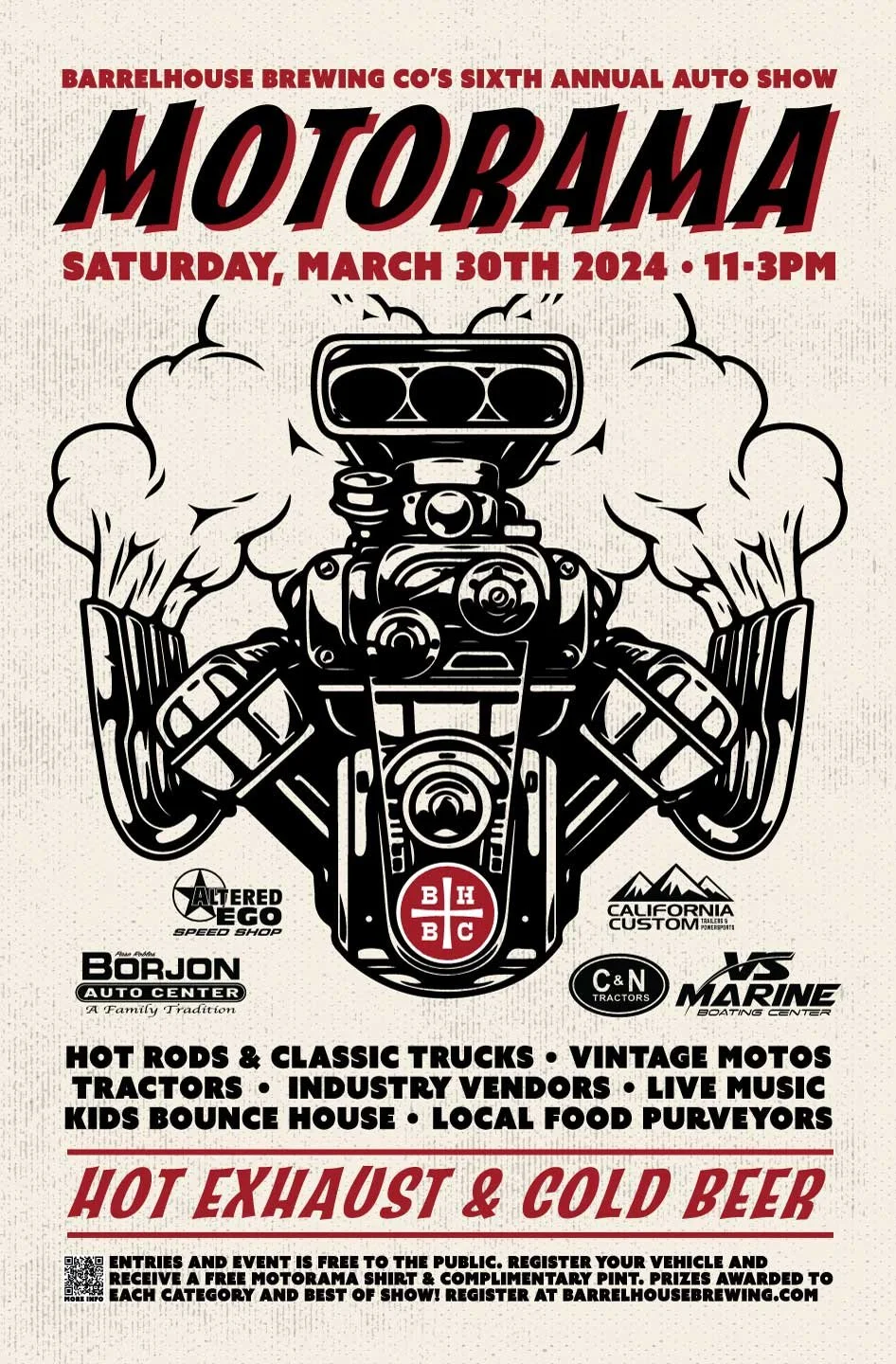 BarrelHouse Brewing Co. — 2024 MOTORAMA CAR SHOW