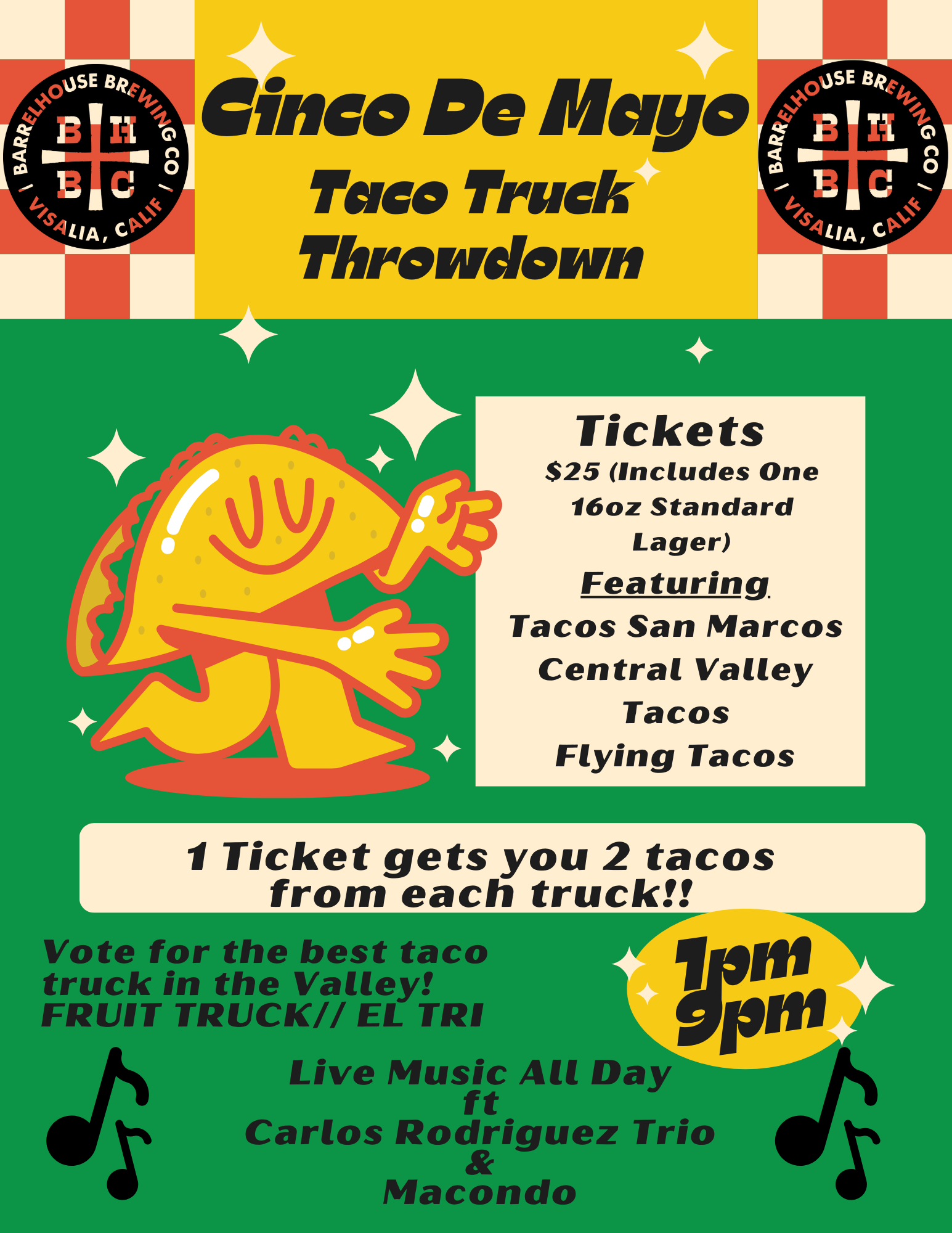 BarrelHouse Brewing Co. — Cinco De Mayo Taco Truck Throwdown