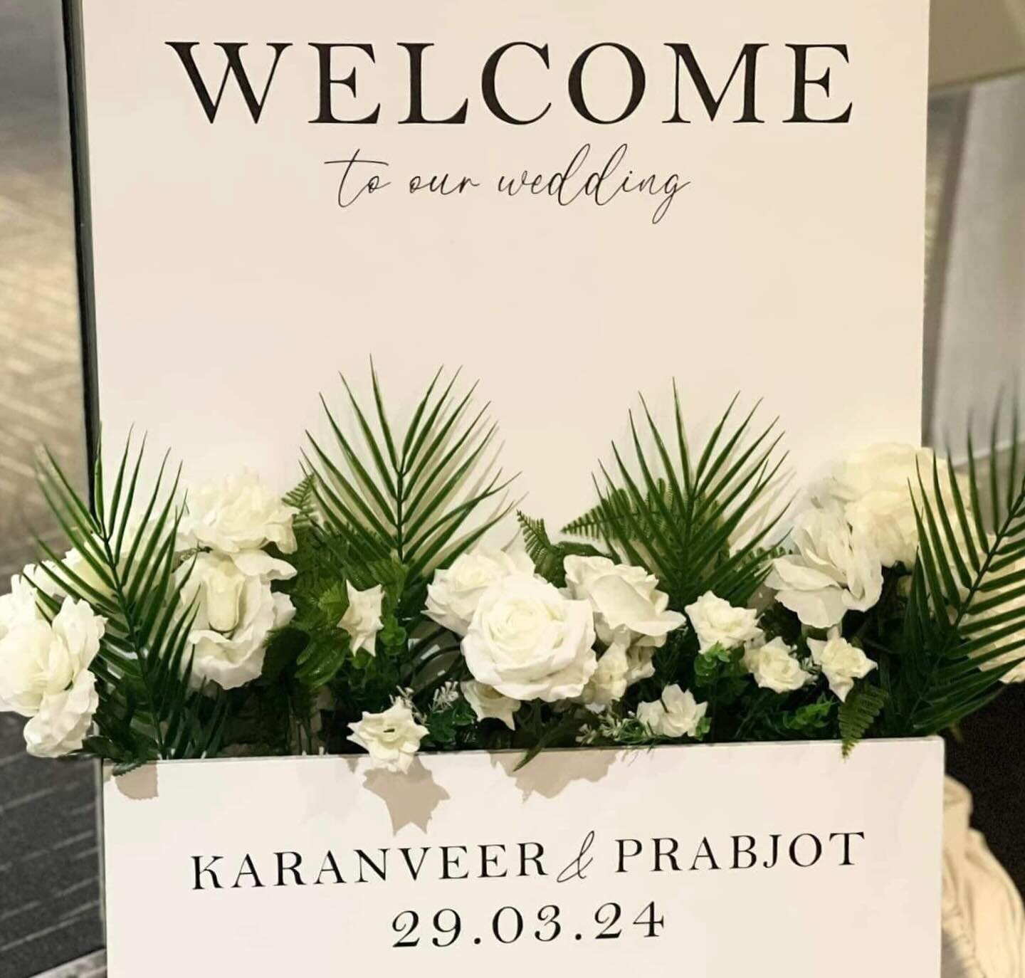 Quite possibly the largest, most extravagant wedding we&rsquo;ll ever attend 🤩 Over 300 guests were welcomed by our sign, how cool is that?! 🥰 Absolutely incredible planning by @sparklingeventsnz ⭐️