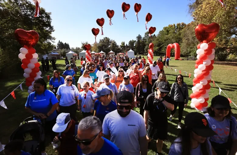 THE PRESS DEMOCRAT: SURVIVORS, SUPPORTERS WALK WITH THE AMERICAN HEART ASSOCIATION AT SONOMA STATE UNIVERSITY