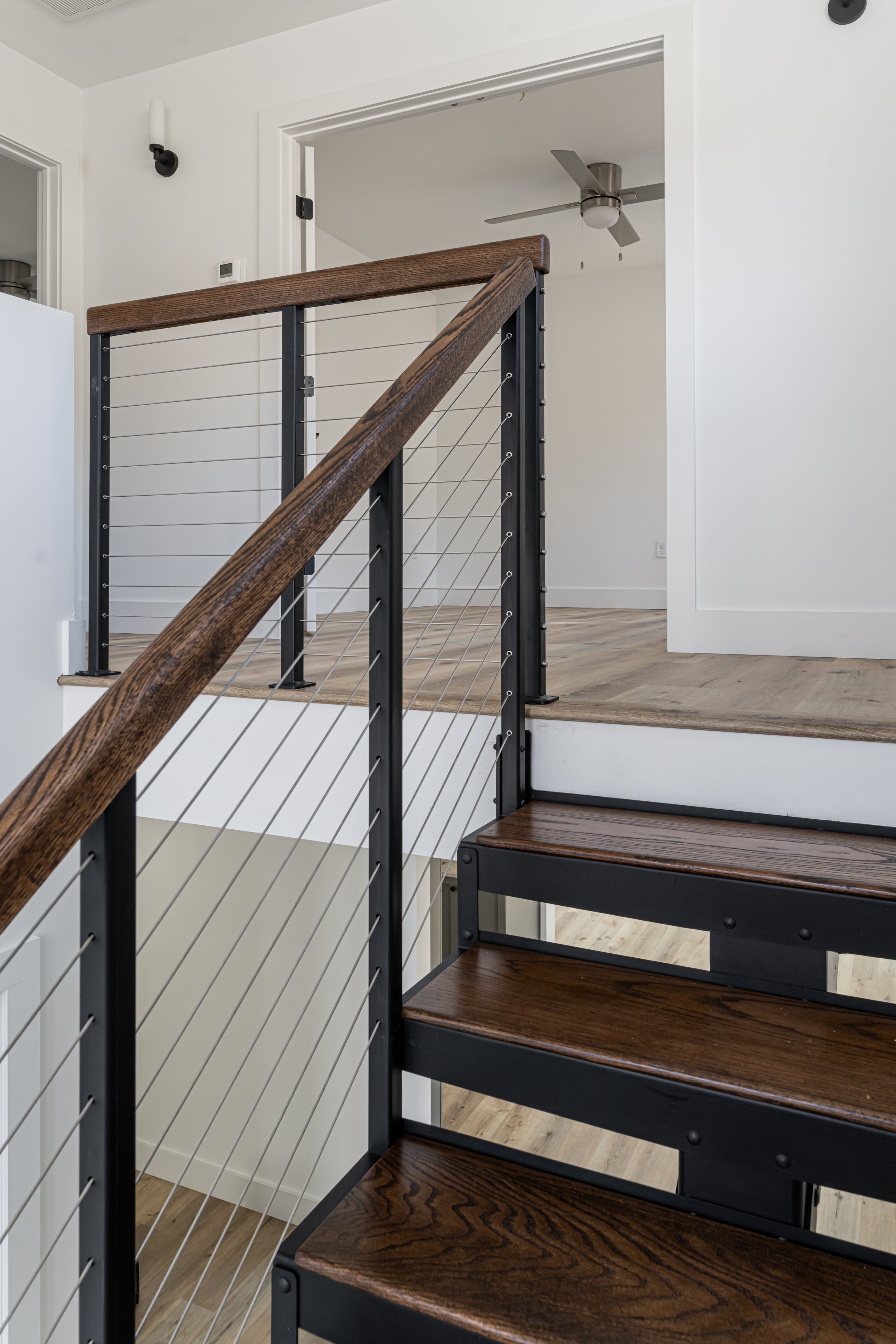 Asheville Interior Design - Modern Custom Steel Staircase